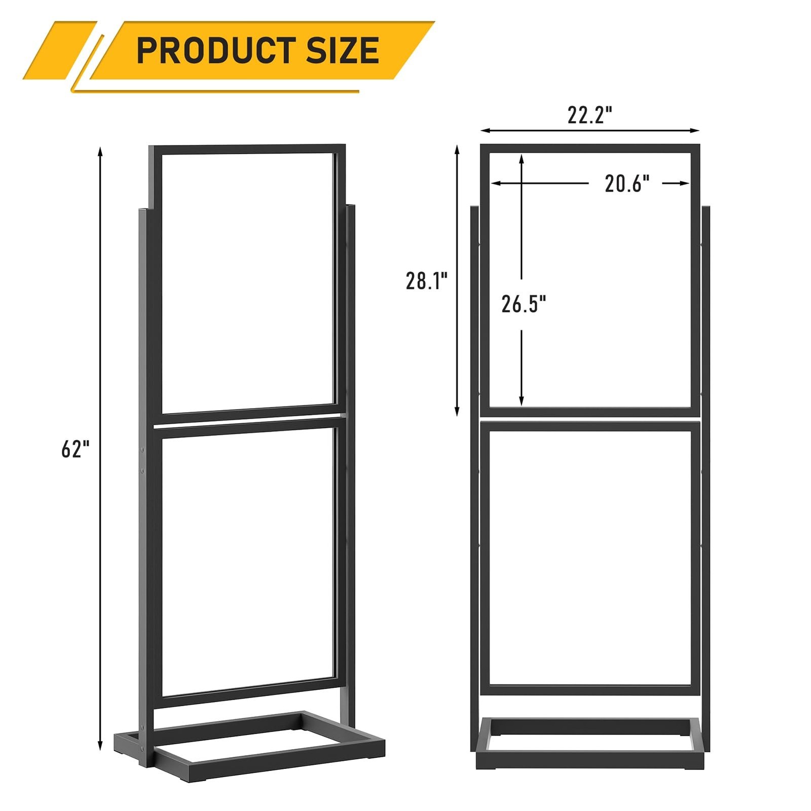 Sign Holder Floor Stand, Heavy Duty Pedestal Poster Banner Stand for Display,…