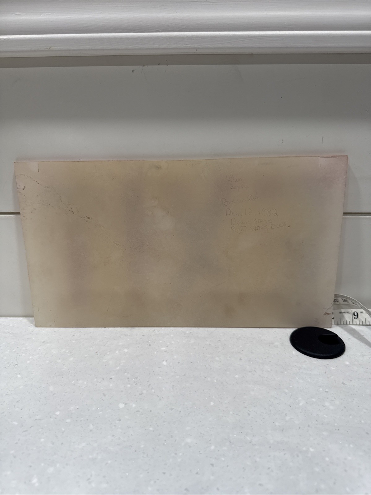 Frosted Glass Panel Exit Sign Replacement White & Red – 12” X 7”