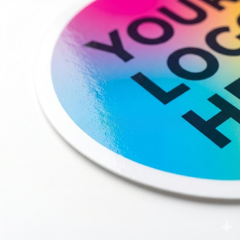 Custom Business Logo Stickers Waterproof Vinyl Decals UV Resistant 2&Prime;-25&Prime;