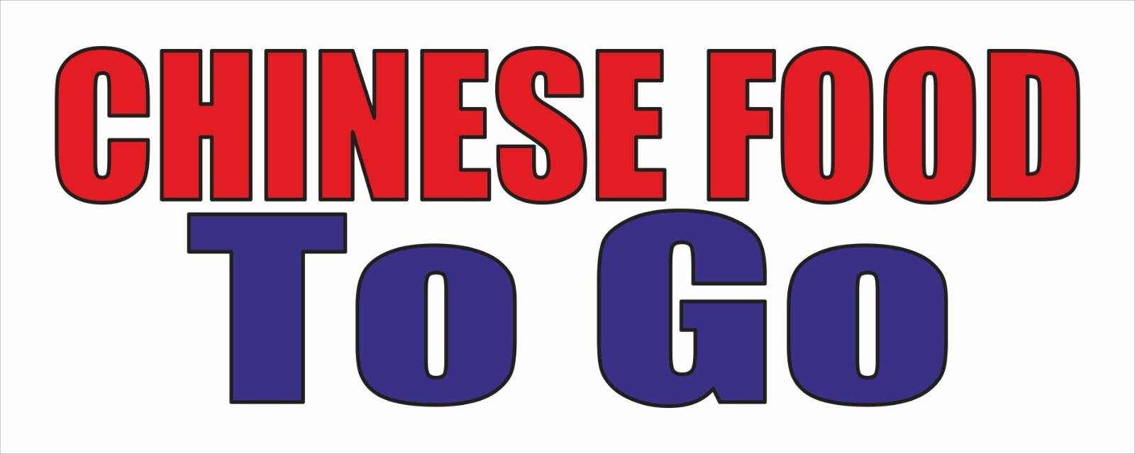 Chinese food to go Advertising Banner Vinyl Mesh Sign fast food truck