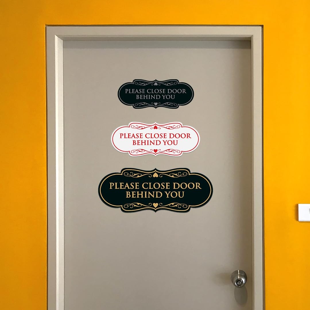 Designer Please Close Door Behind You Sign – Easy Installation | Durable Wall…