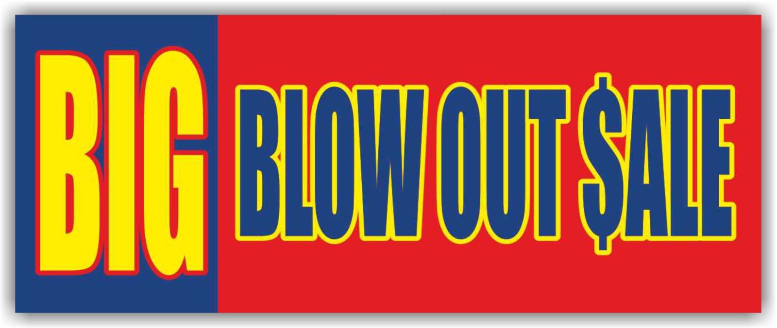 BLOW OUT SALE Advertising Banner Vinyl Mesh Sign clearance discount retail store