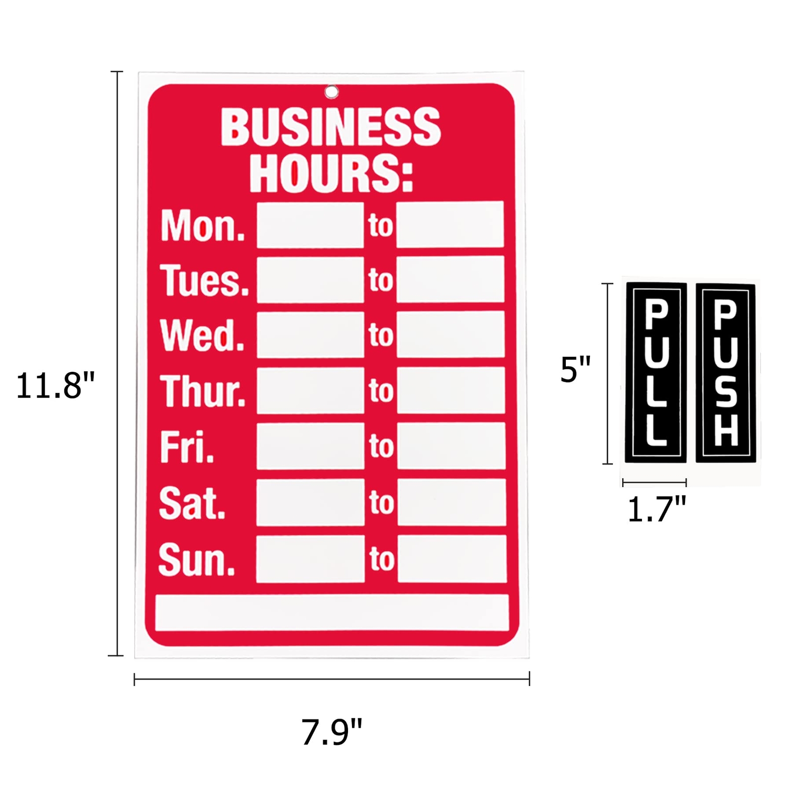 Open Sign Business Hour Closed Open Sign Will Return Clock for Restaurant Office