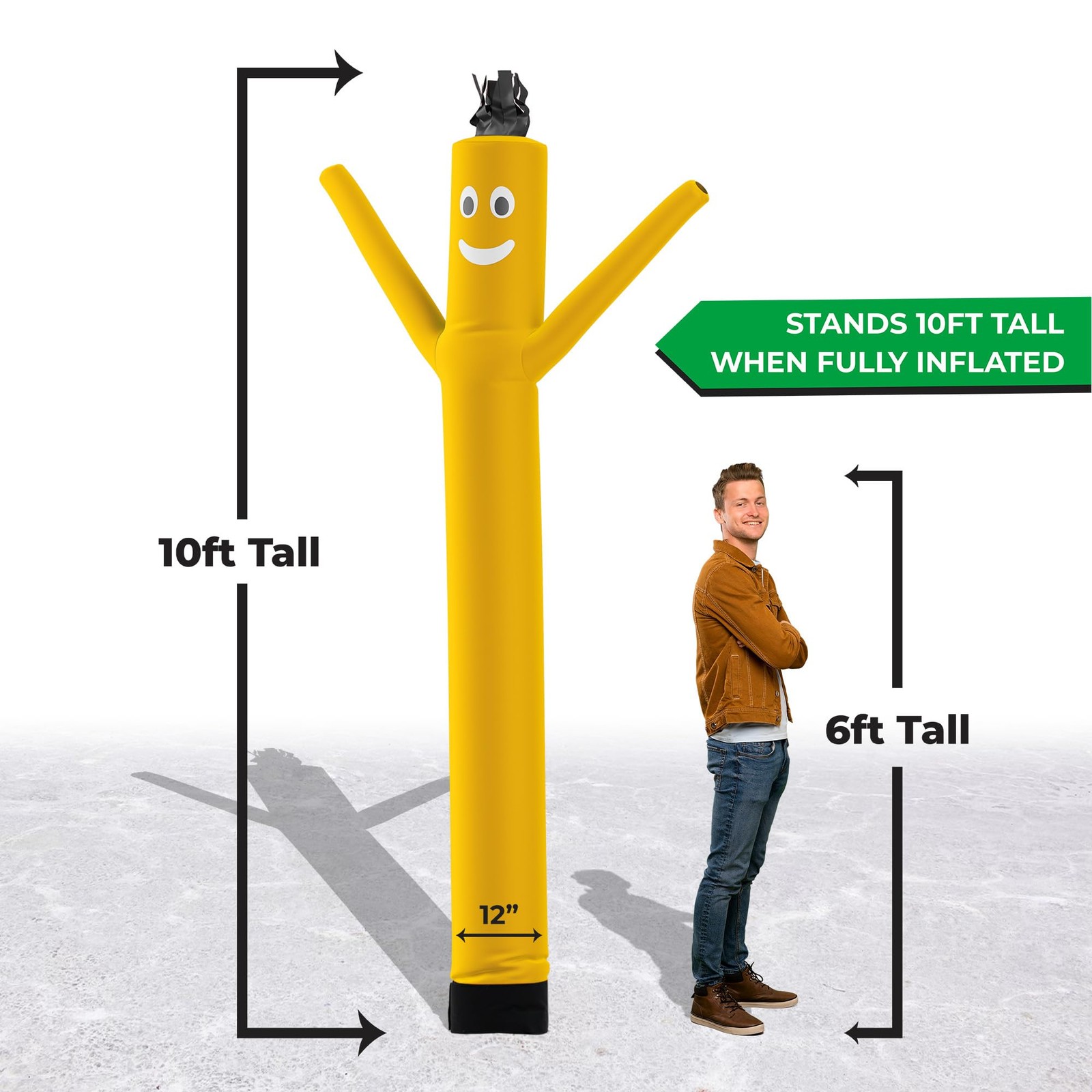 Lookourway Air Dancers Inflatable Tube Man Attachment – 10 Feet Tall Wacky