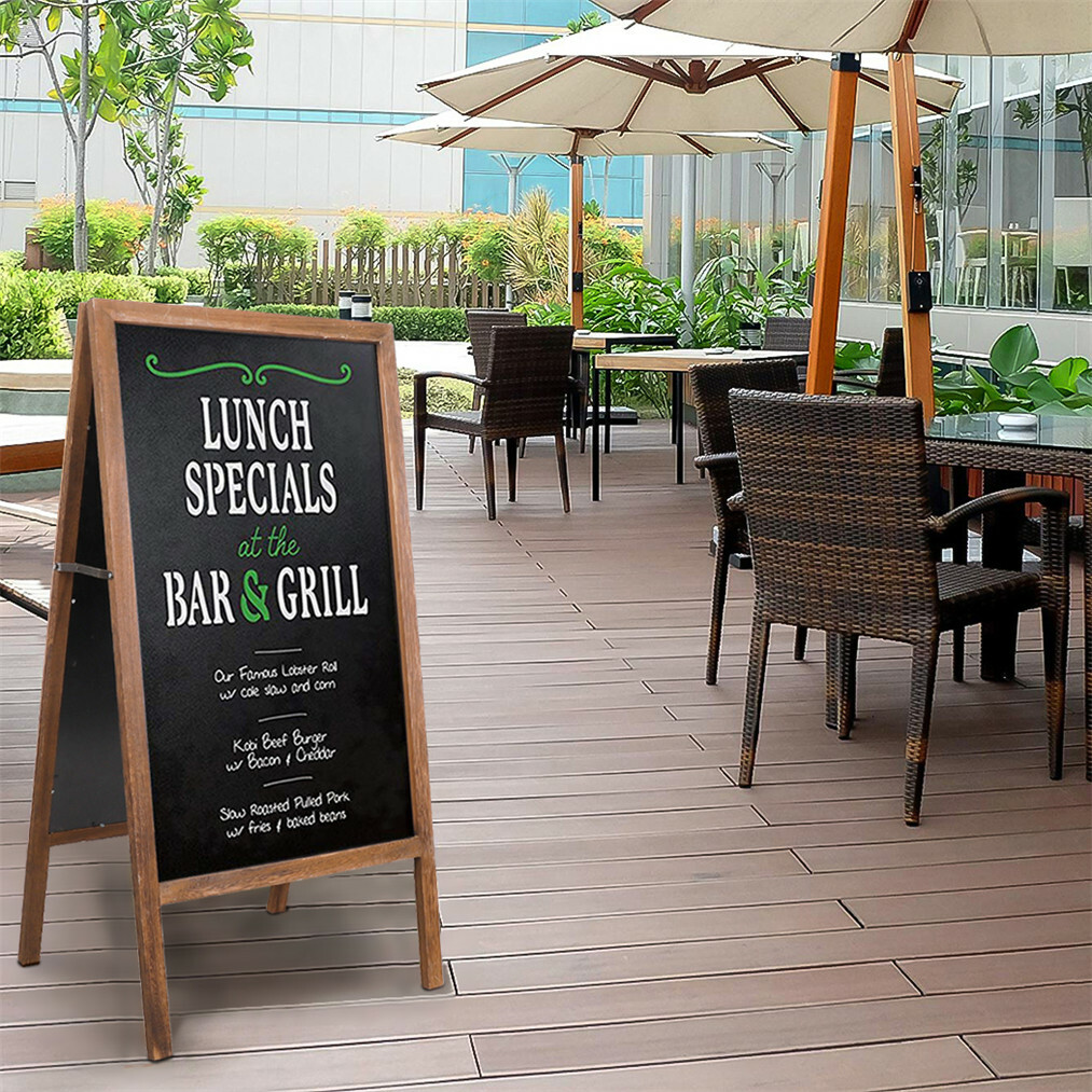 Magnetic Chalkboad Dual Side Sidewalk A Frame Sign Message Board Sandwich Board