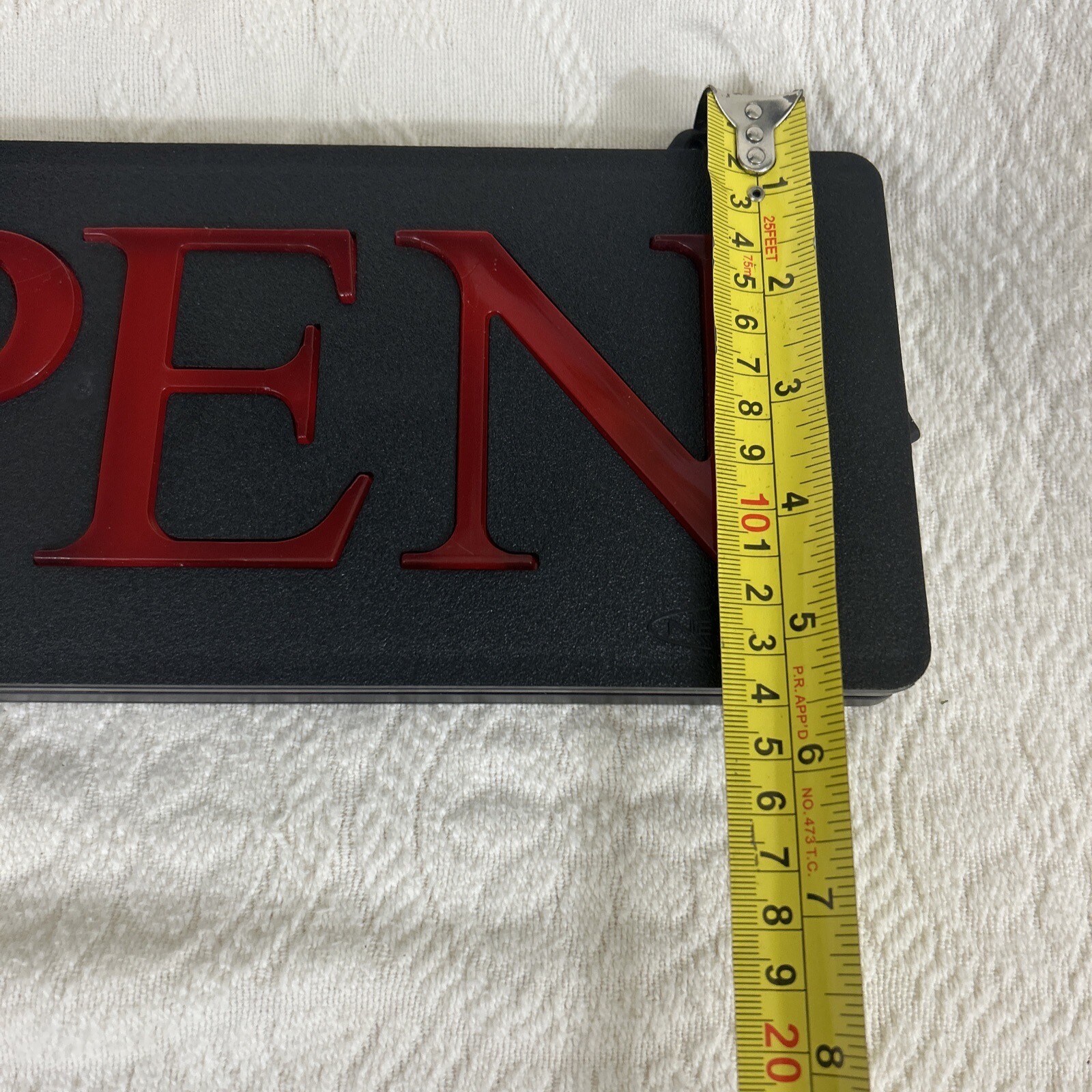 13-1/4&Prime; x 5&Prime; x 1&Prime; Newon Open Sign Business Use