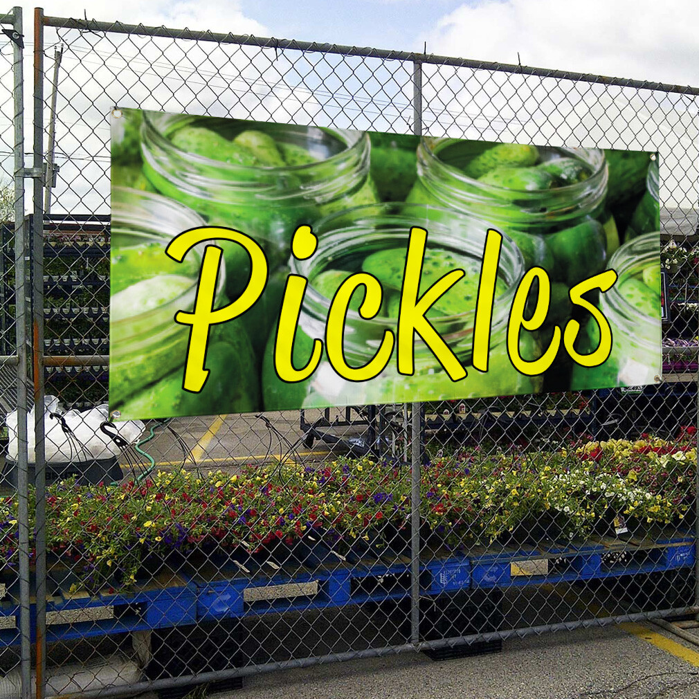 Vinyl Banner Multiple Sizes Pickles Outdoor Advertising Printing B Outdoor