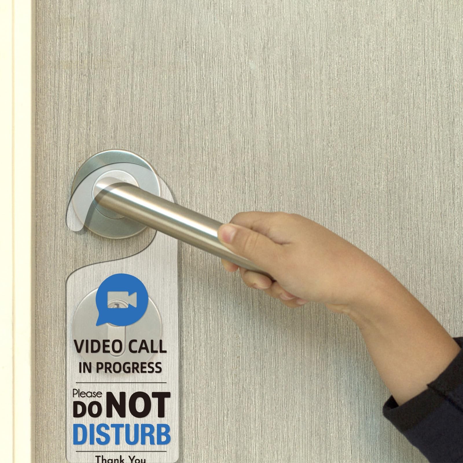 2Pack Video in Progress Please Do Not Disturb Door Hanger Sign Acrylic Notice…