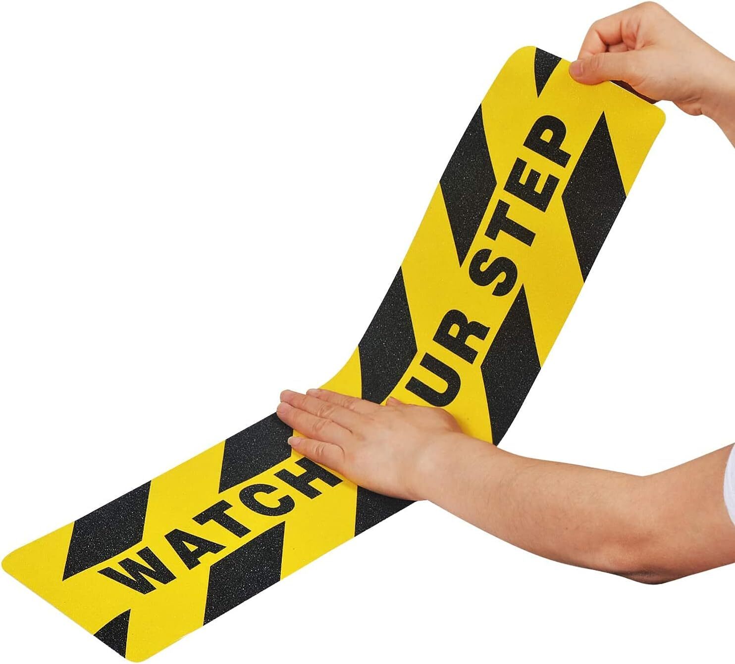 6&Prime; x 24&Prime; Watch Your Step Floor Tape Anti Slip Warning Sign Sticker Adhesive N…
