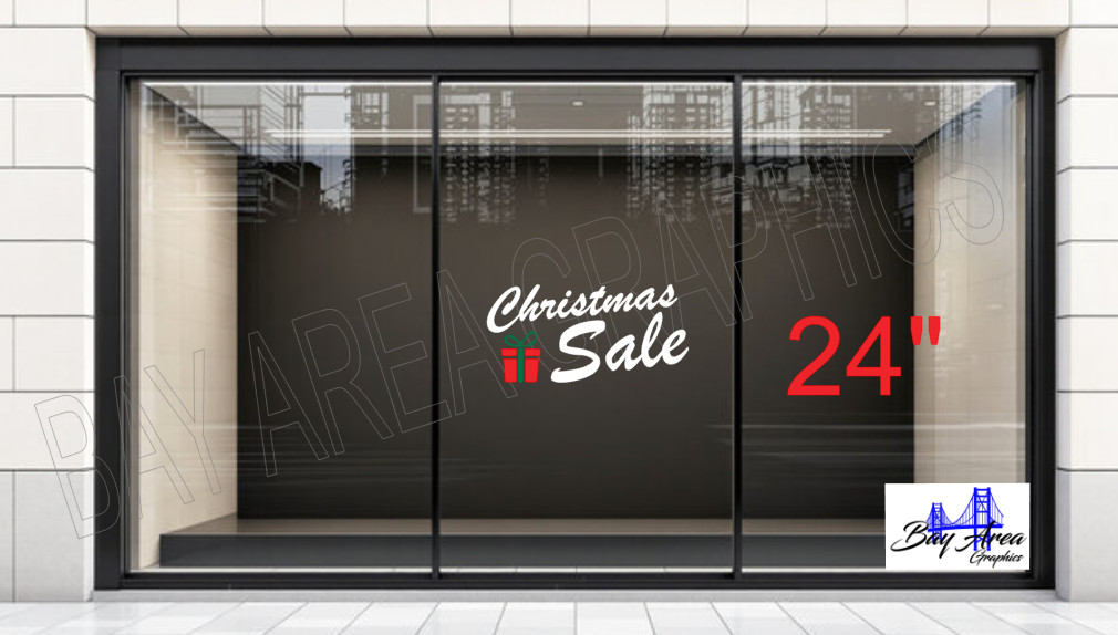 Christmas Sale Window Decal Oracal 651 Vinyl Sticker for Retail Stores*