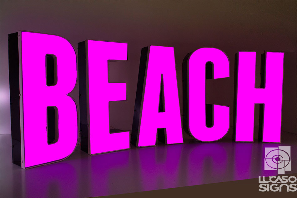 Custom Business Signs Channel Letter Led Illuminated Storefront Outdoor Signage