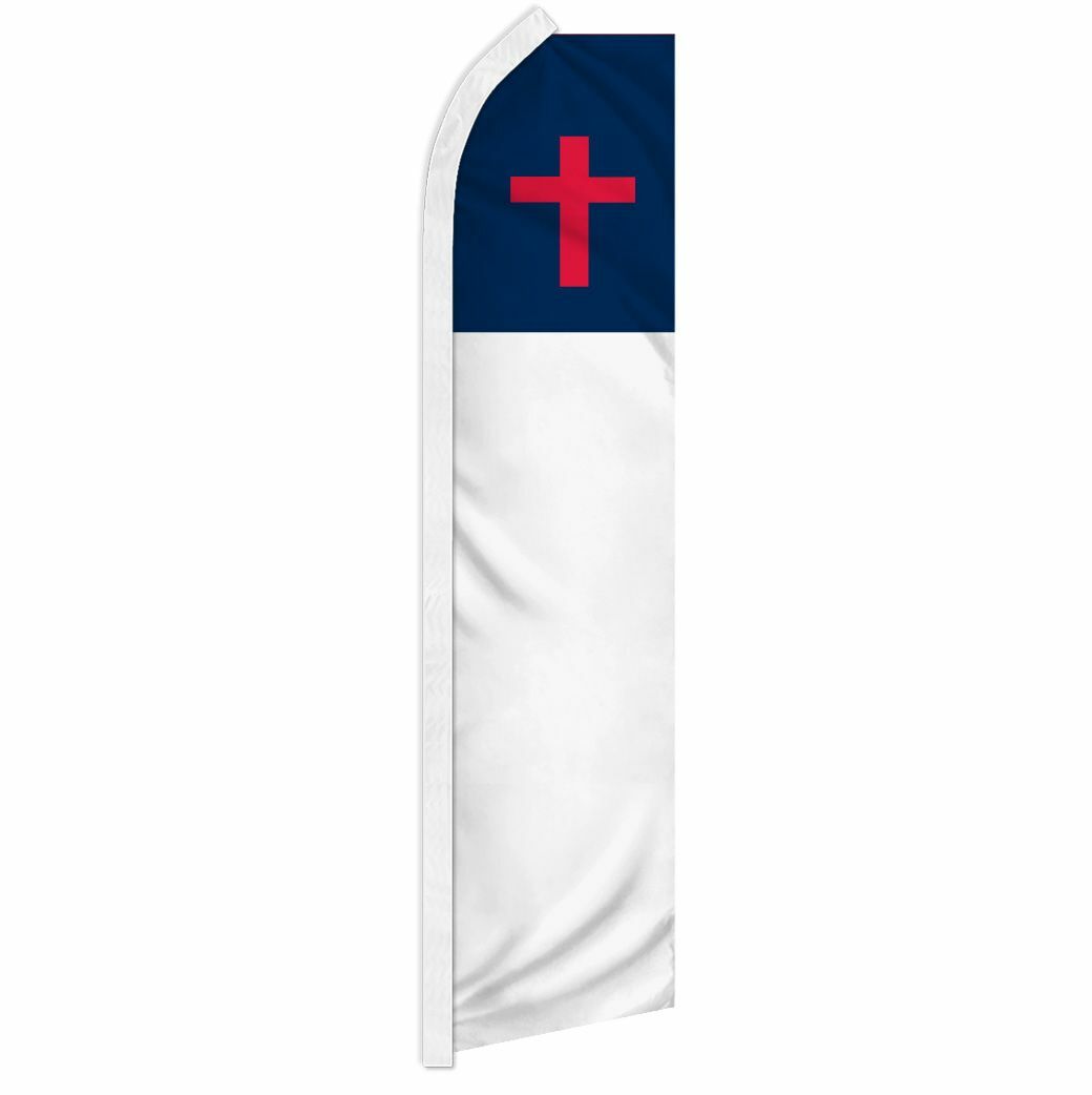 « CHRISTIAN » advertising super flag swooper banner business sign Christ religion