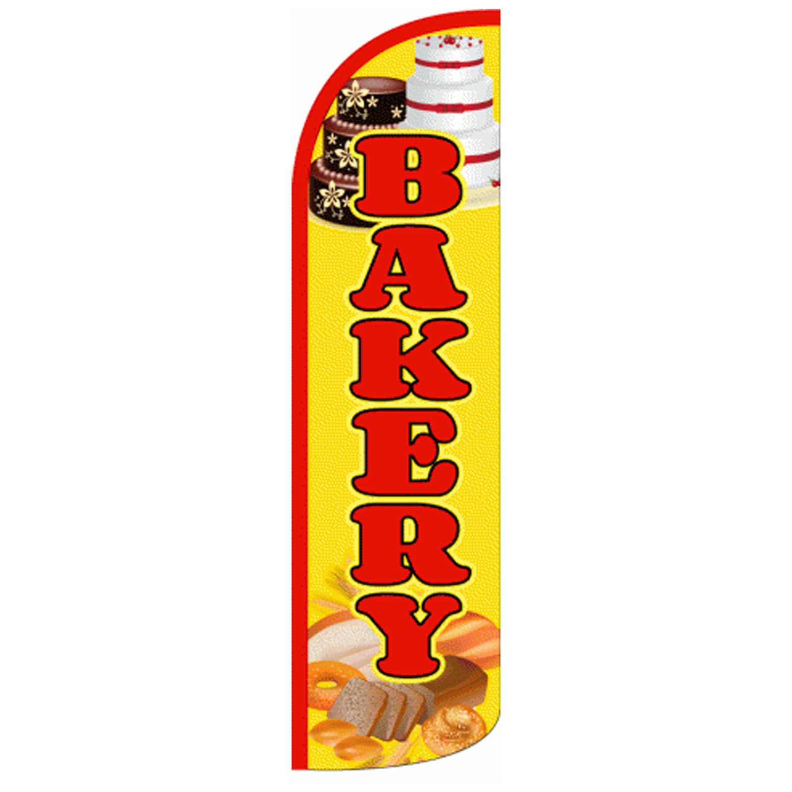 Bakery Flag Flutter Feather Banner Swooper Extra Wide Windless