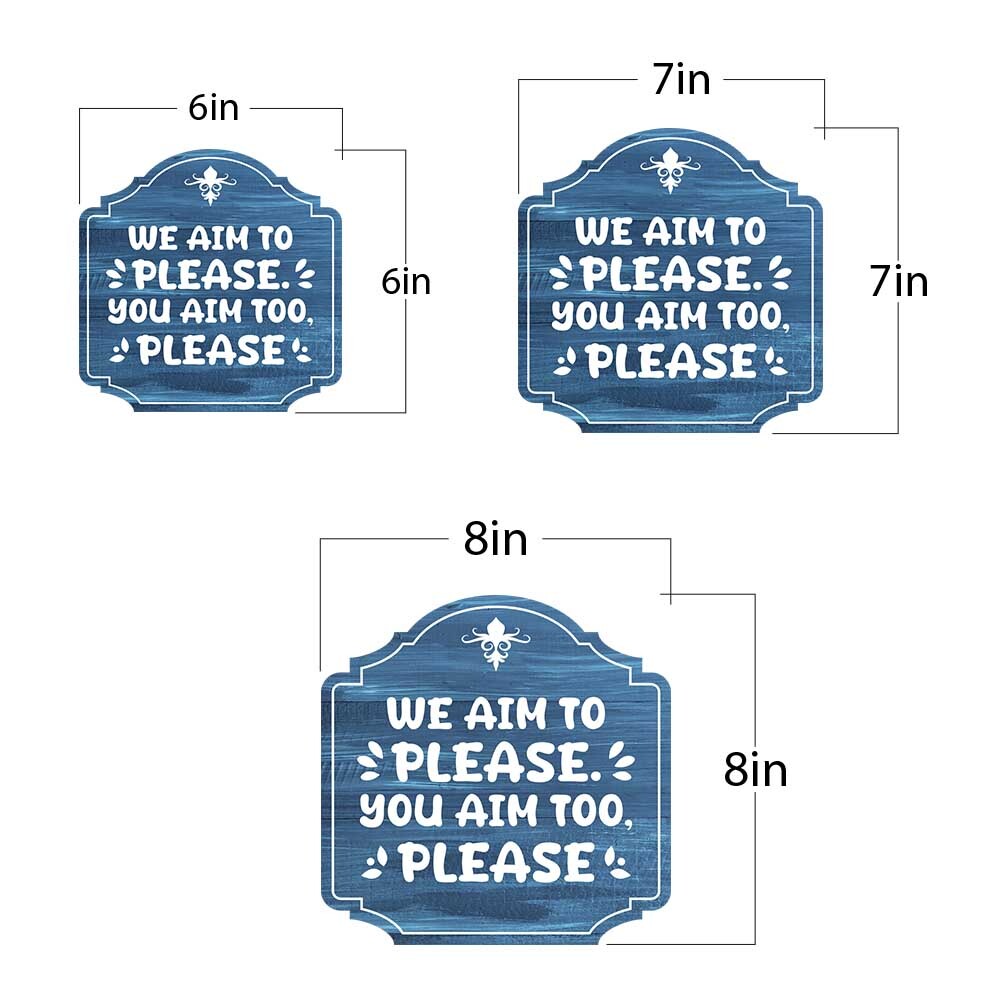 Heritage Plus We Aim to Please. You Aim Too, Please Wall or Door Sign