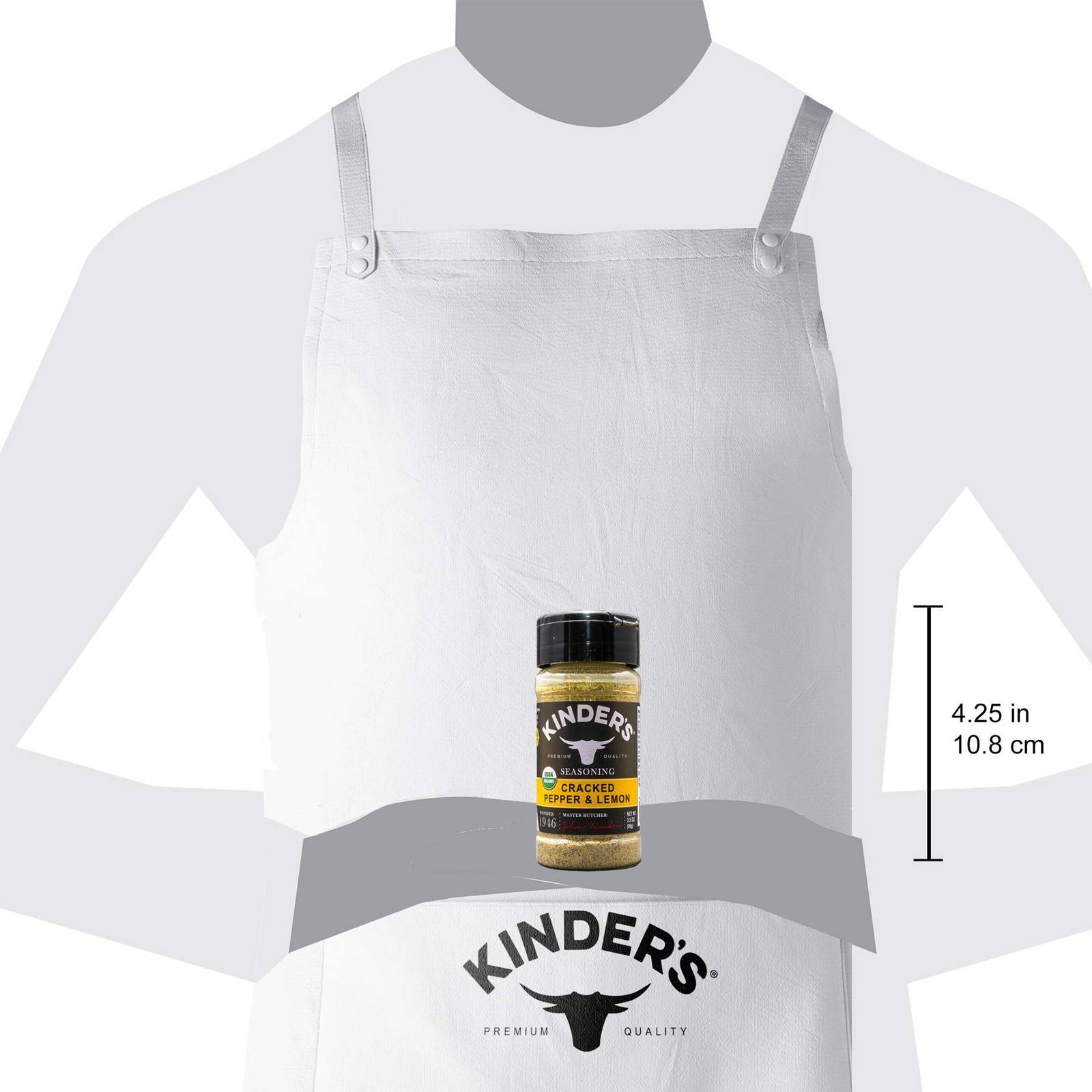Kinder&rsquo;s Organic Cracked Pepper and Lemon, Premium 3.5 Ounce (Pack of 1)