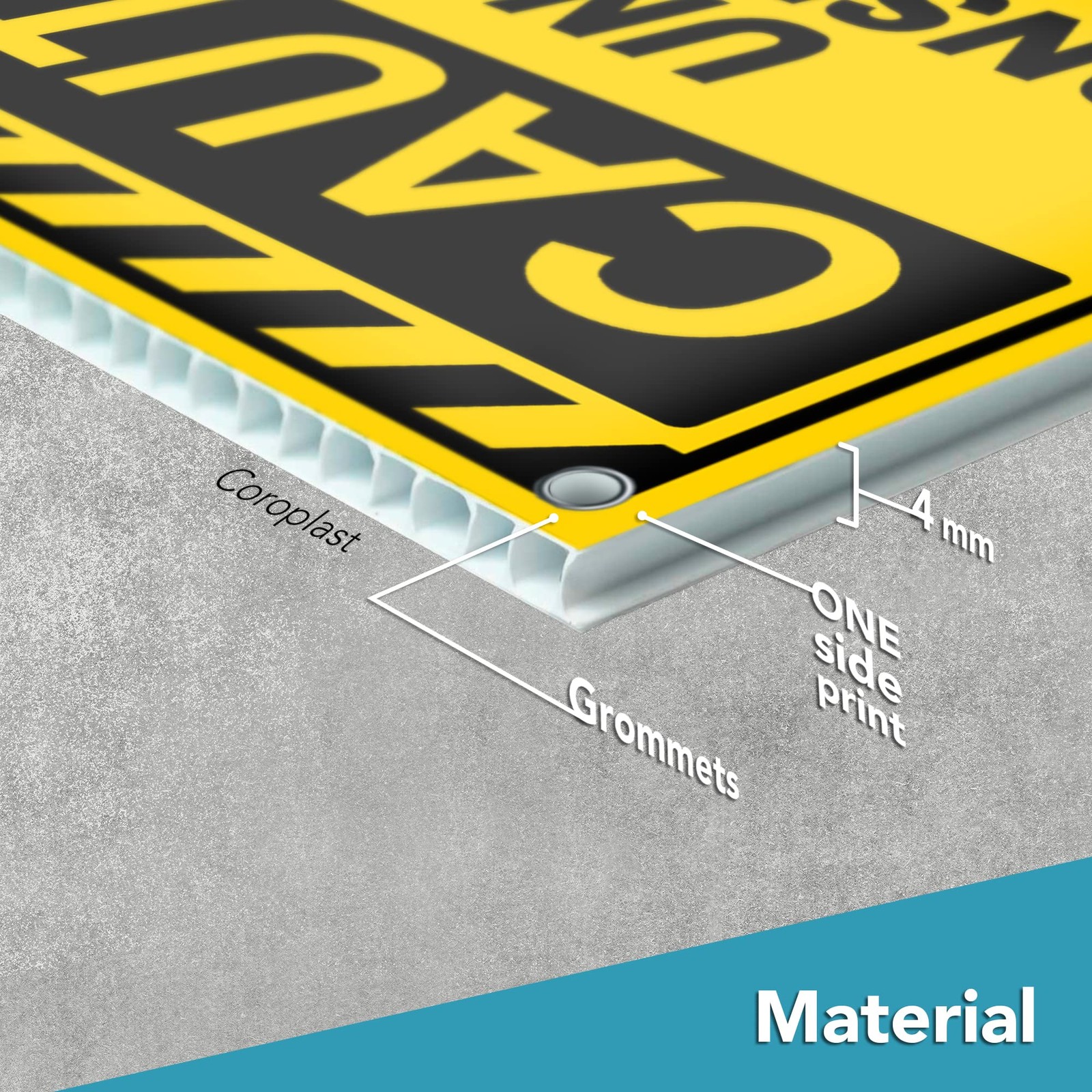2 PC Under Construction Sign, 8×12 Coroplast Caution Construction Signs for J…
