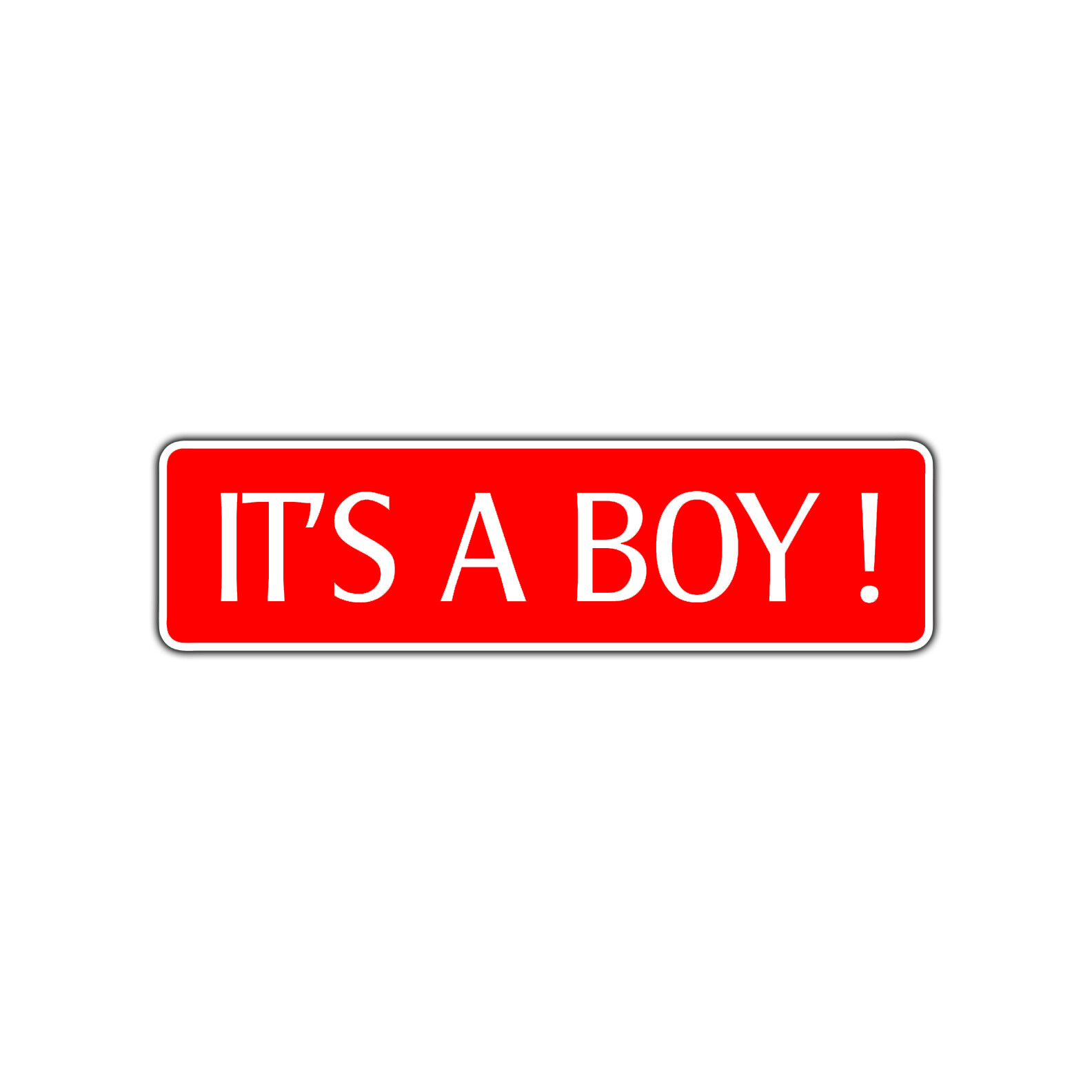 It&rsquo;s A Boy Metal Novelty Street Sign Baby Shower Birth Birthday Party Wall Décor
