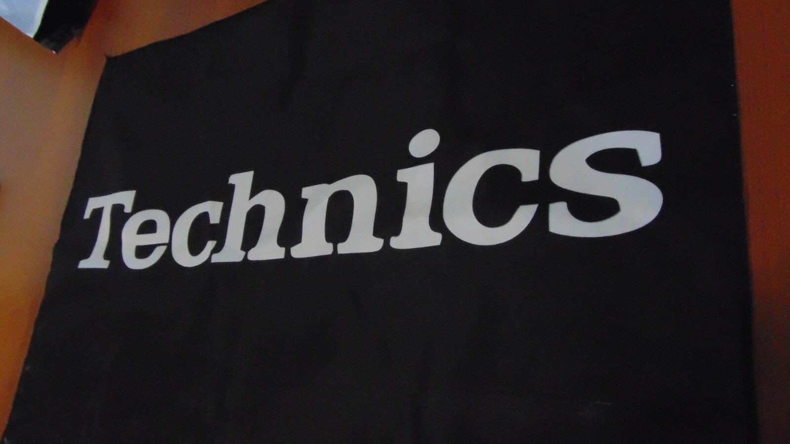 Technics audio equipment flag vintage audio amplifier LP player flag 20*30&Prime; Blac