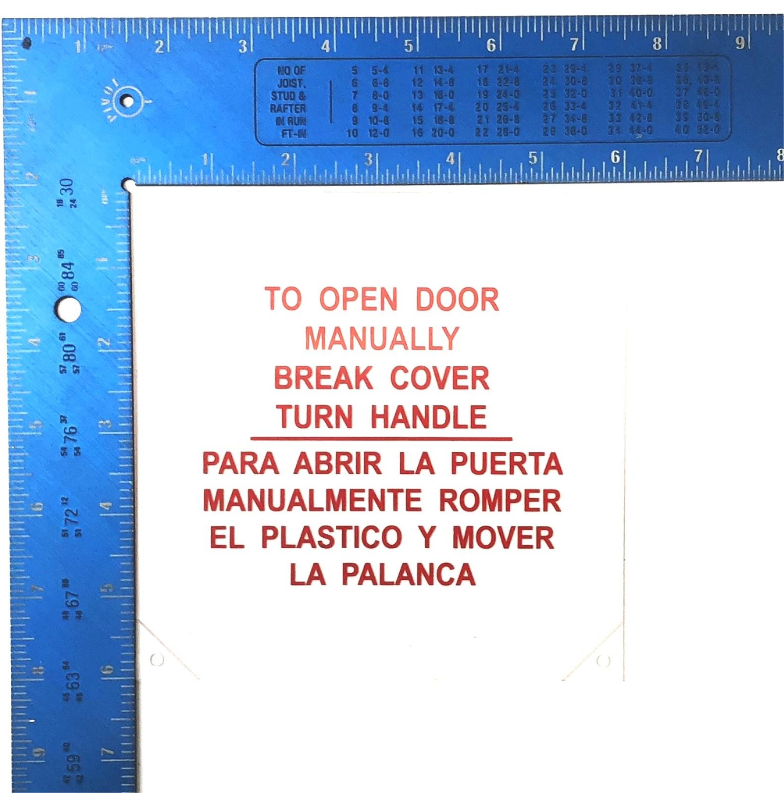 Unbranded Open Door Manual Break Cover Turn Handle Frangible Panel[Lot of 4] NOS