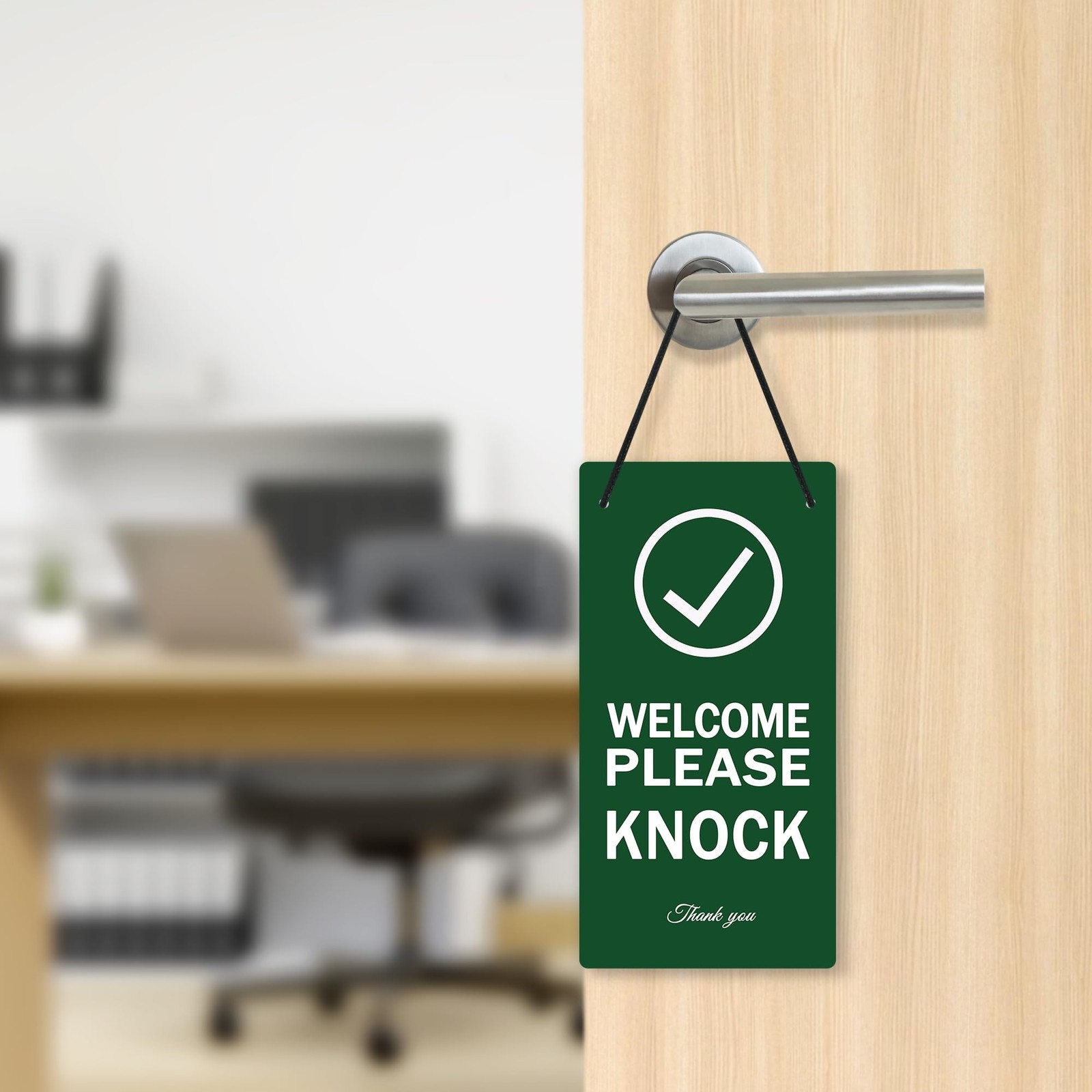 Putuo Decor Please Do Not Disturb Door Hanger Sign, Welcome Please Knock Sign…