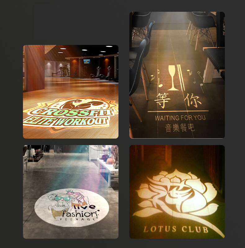LED GOBO Logo Projector Light IP65 Waterproof Rotating Image Light 40W/60W/80W