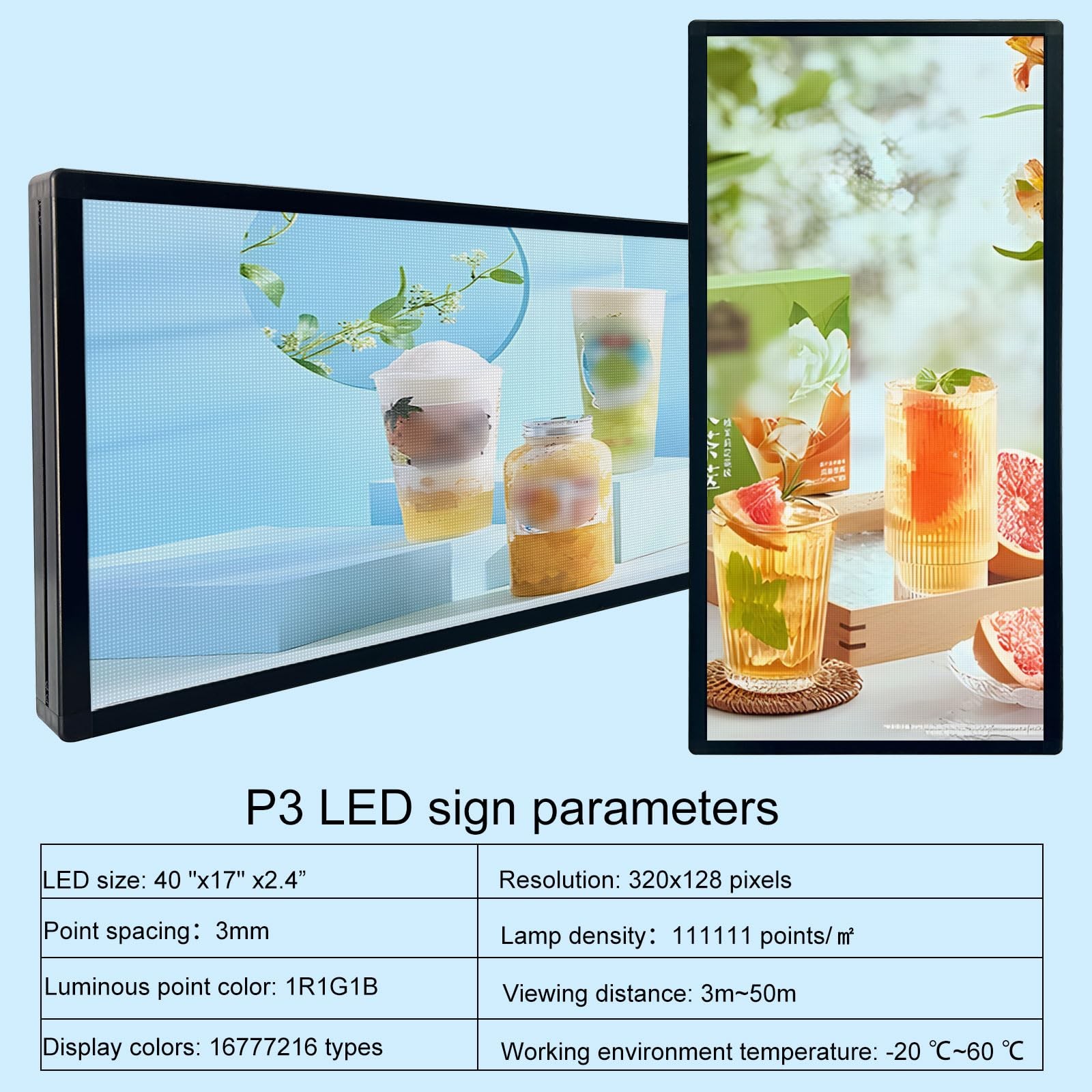 P3 Programmable Scrolling Custom Led Sign Outdoor Digital For Business Display