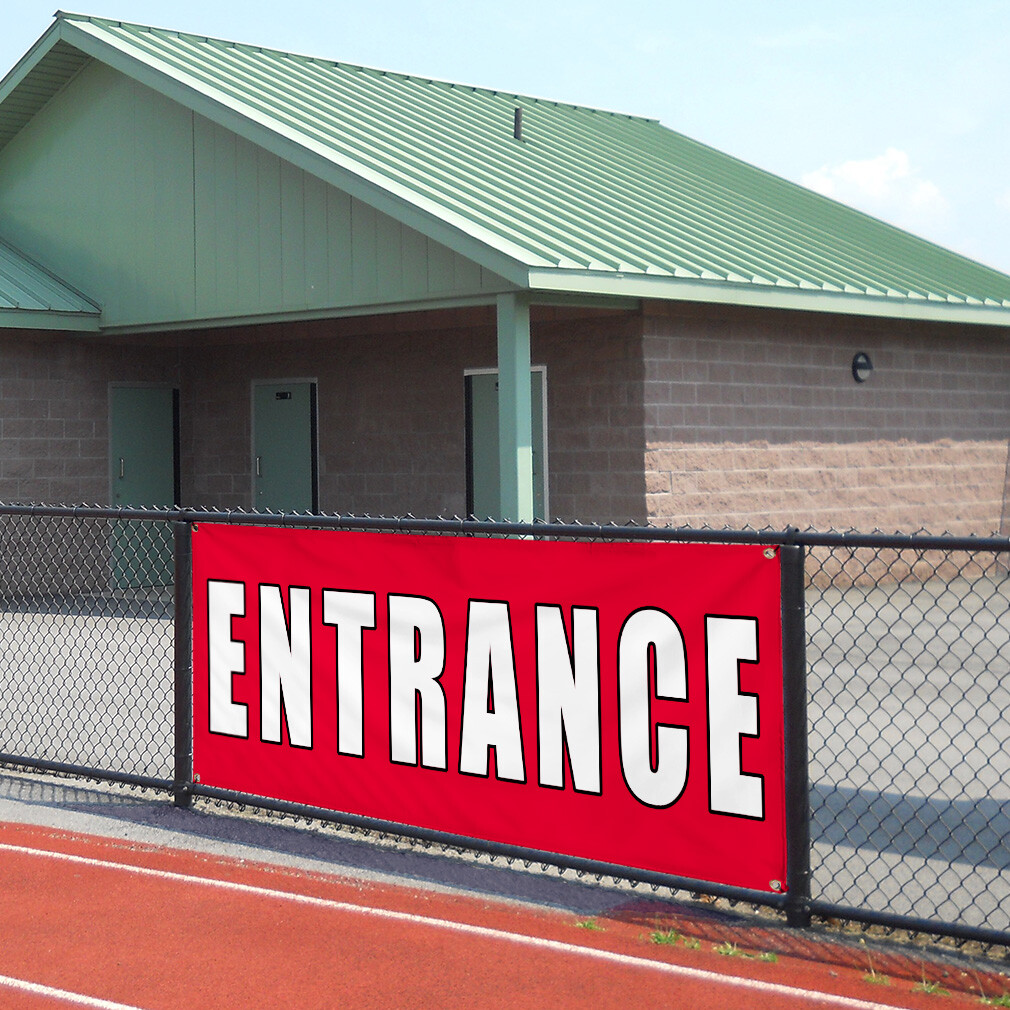 Vinyl Banner Multiple Sizes Entrance Promotion Business Business Outdoor