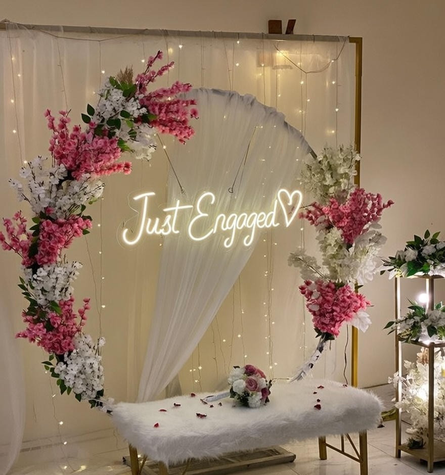 Custom Neon Sign Personalized LED Light Wall Decor Wedding Party Business Home