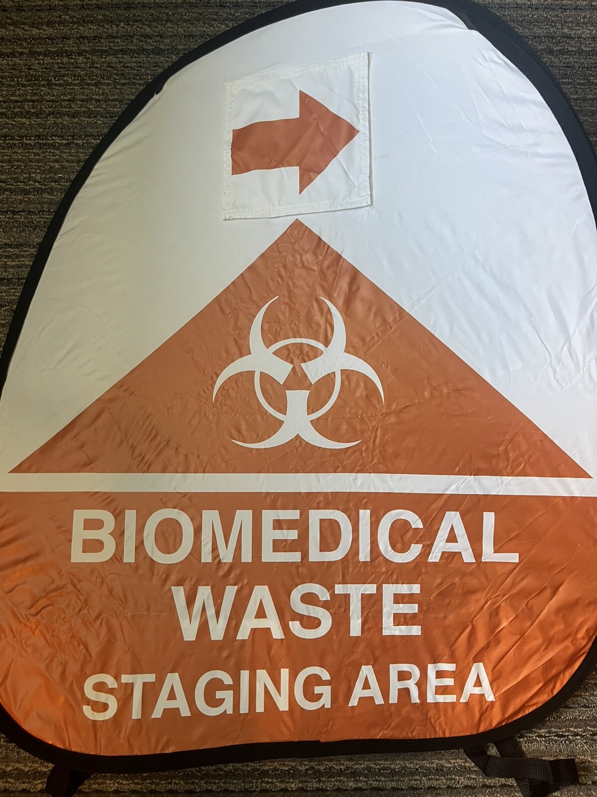 Biomedical Waste Management Staging Area Signage Kit Pop-up Sign Halloween Decor