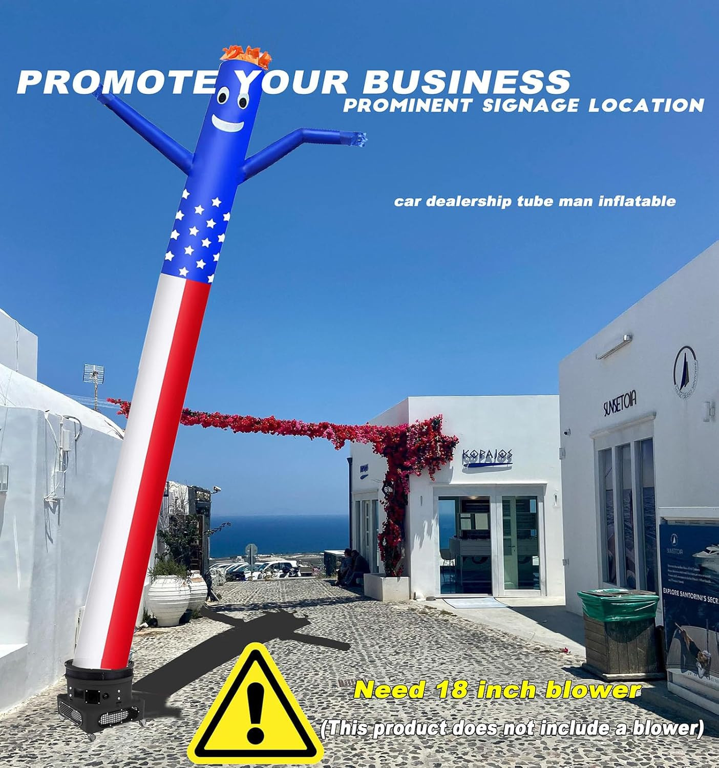 20FT Inflatable Tube Man for 18 » Blower (Blowers Not Included) Air Puppet Dance