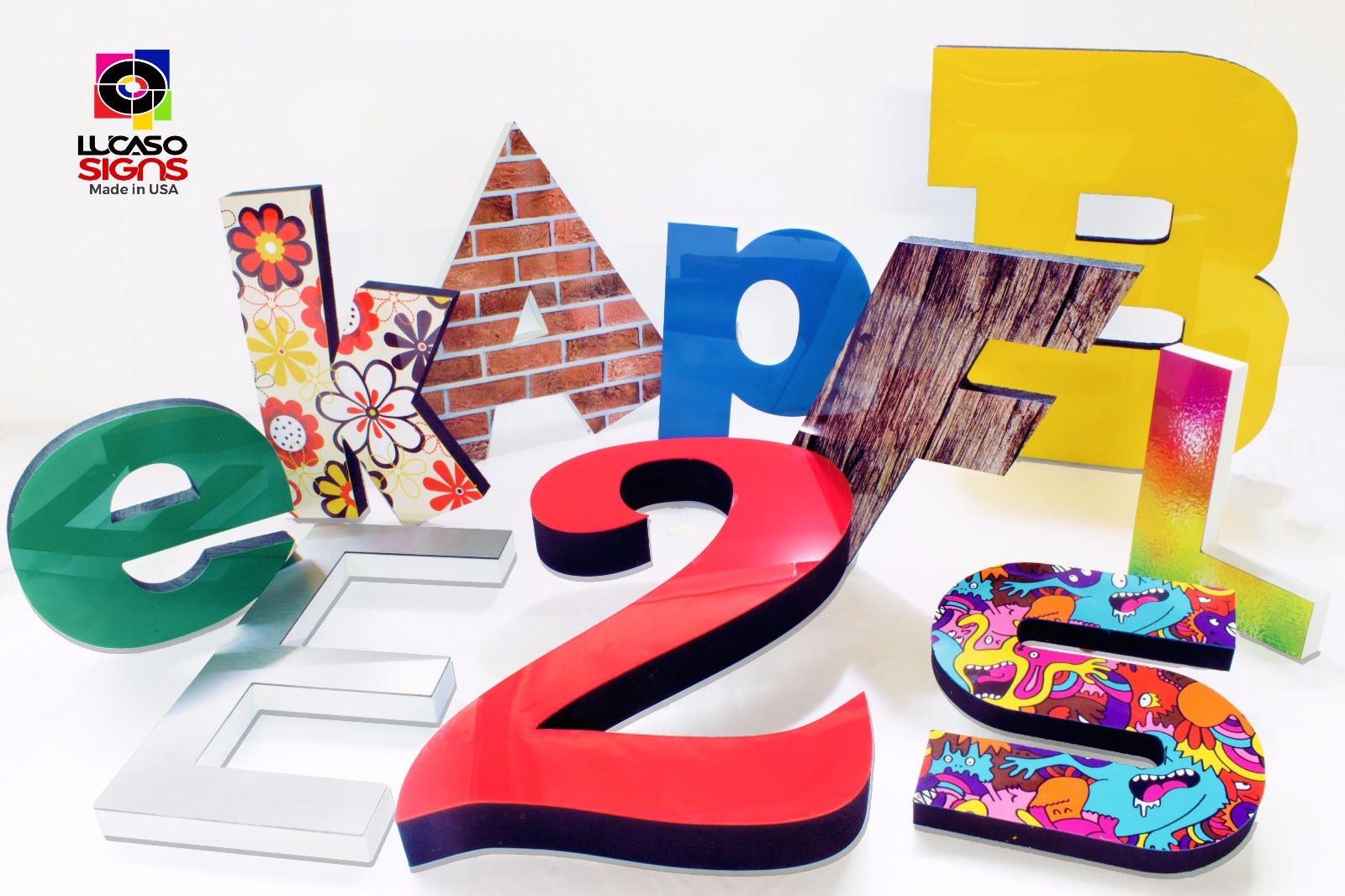 Storefront Custom Foam Sign Letters 14 Inch Acrylic Faces Outdoor Economic
