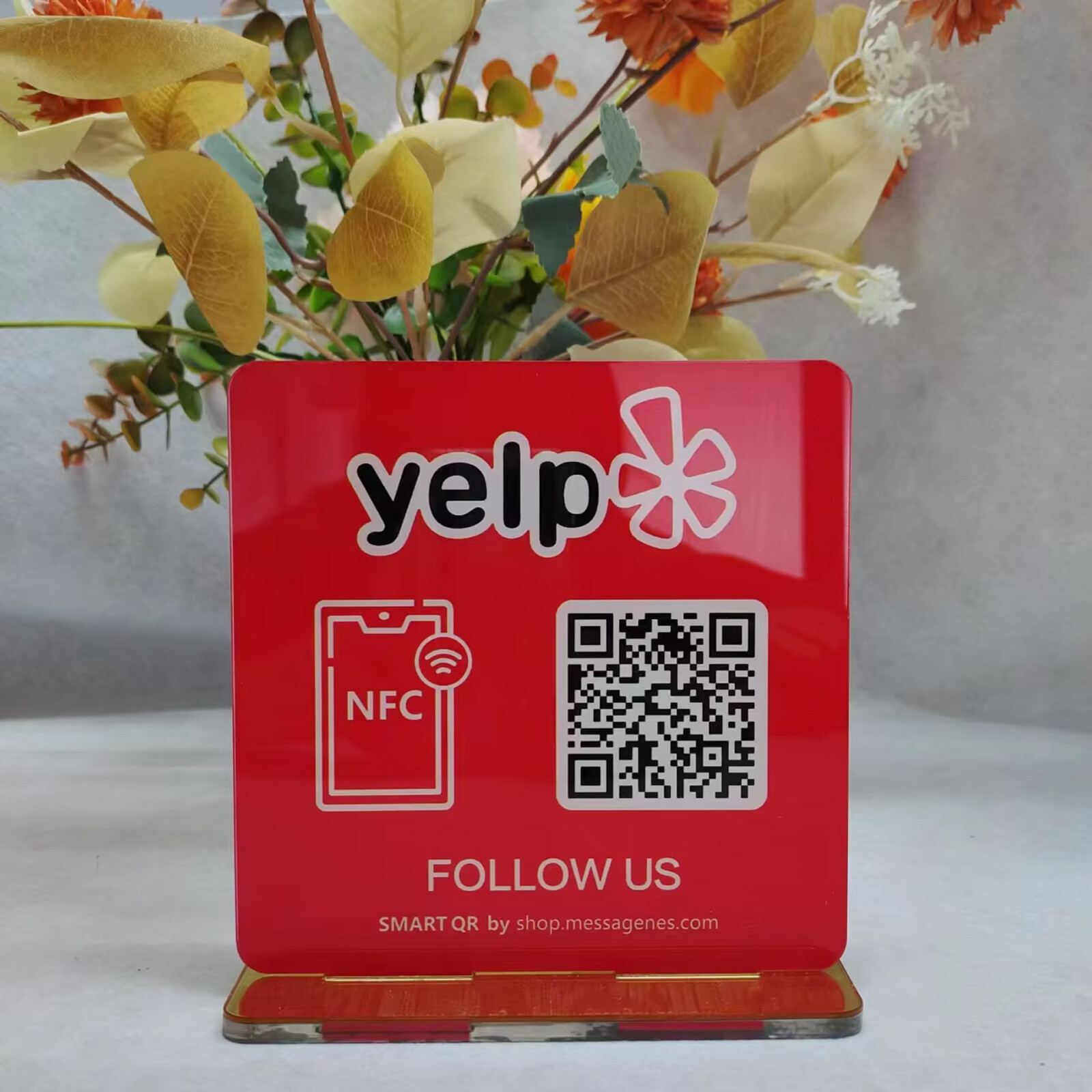 Custom Review Us on Google QR Code Sign Google Review Sign with NFC