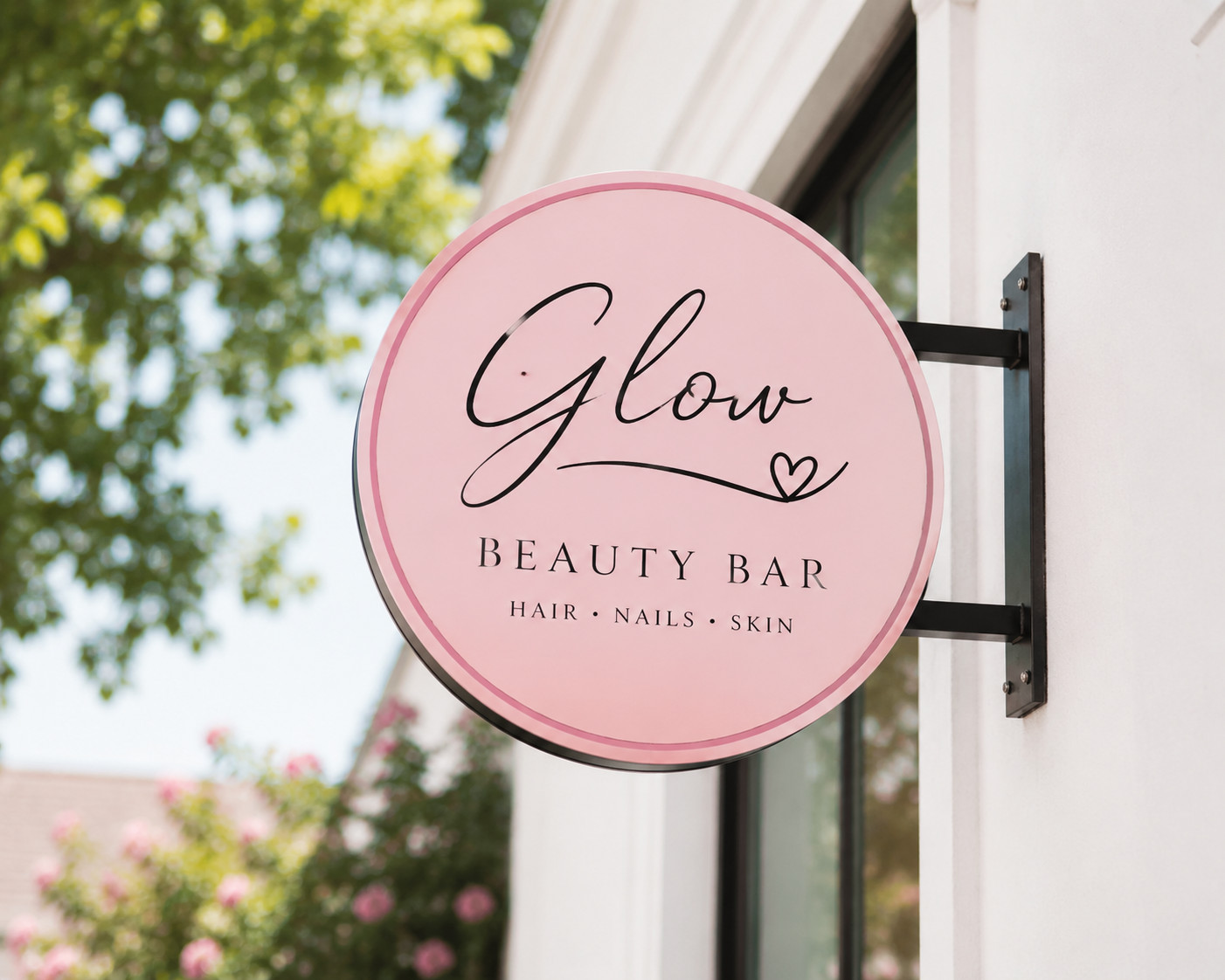 Custom Blade Sign – Double Sided Outdoor Business Logo Hanging Storefront Sign