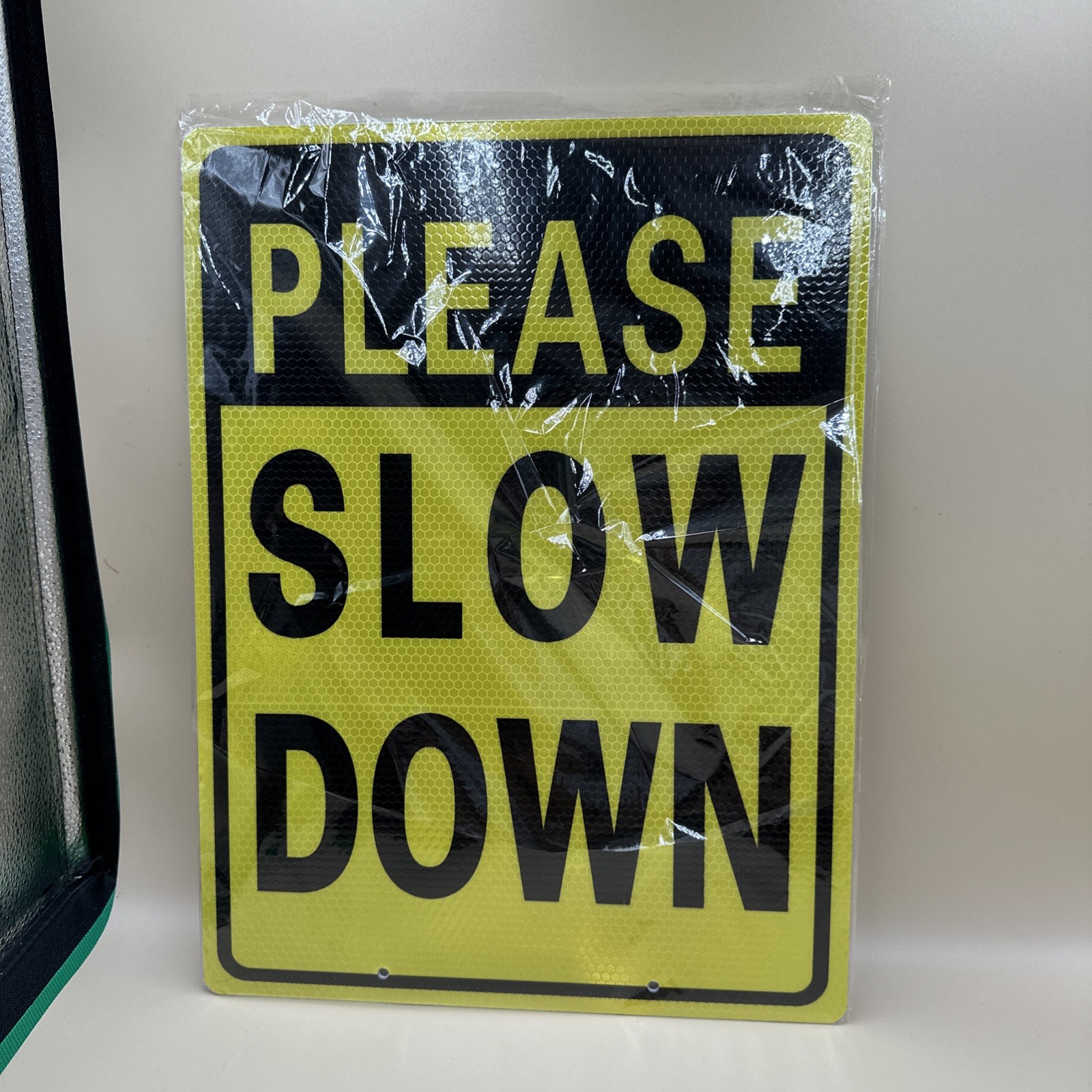#N24-Kichwit Double Sided Aluminum Reflective Metal Sign with Stakes 11.8”x15.7”