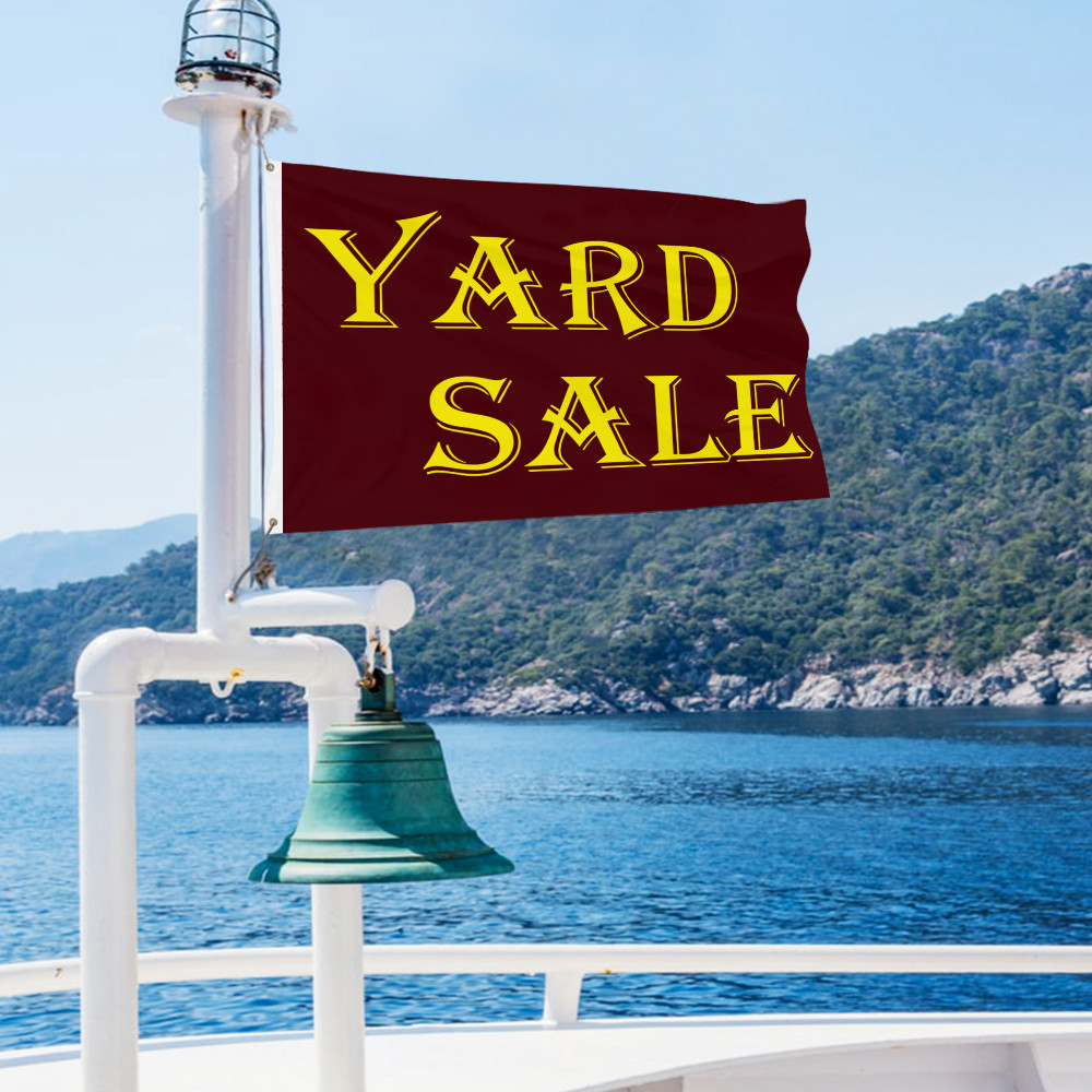 Yard Sale Flag Banner Sign Garage Sale Rummage Sale USA SHIP