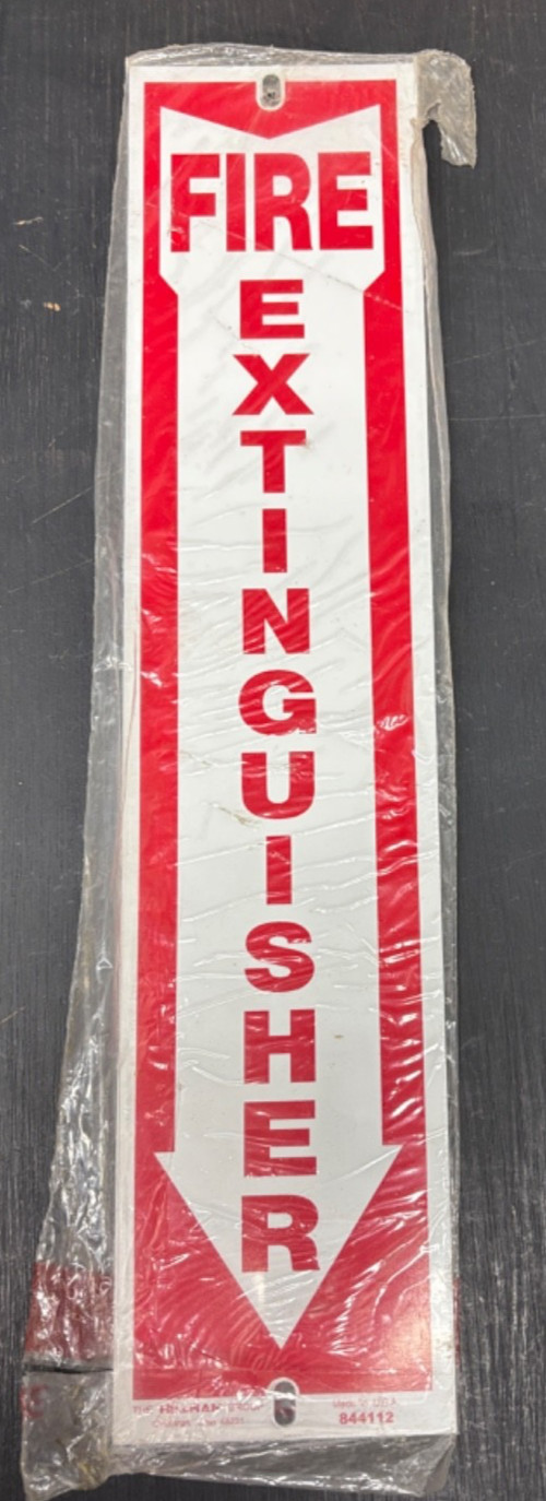 Metal Fire Extinguisher Sign – 12&Prime;X4&Prime; .040 Rust Free Heavy Aluminum