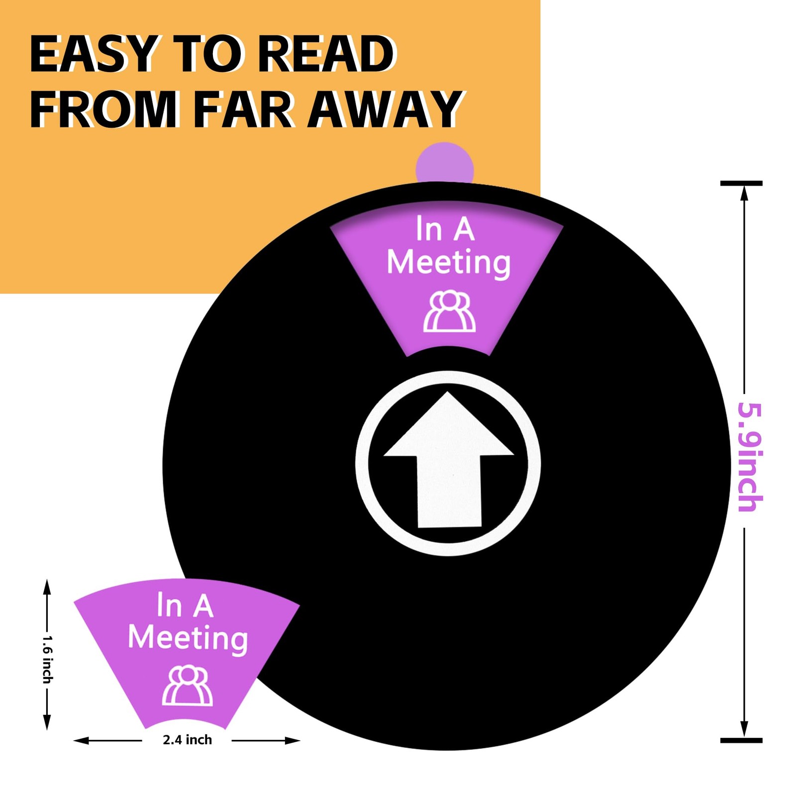 Office Door Sign, Out of Office/In a Meeting/Do Not Disturb/Please Knock/Back…