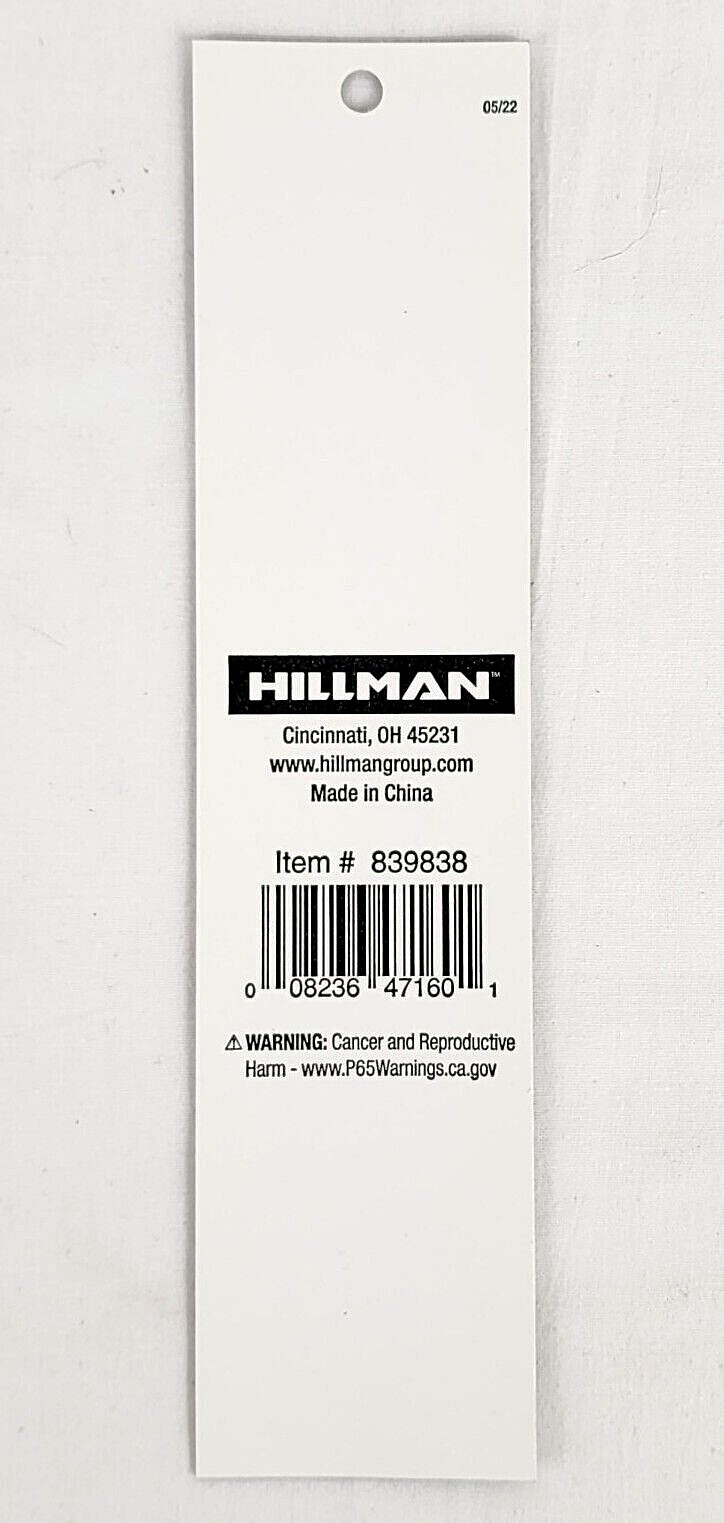 Lot of 3 Hillman 2-in x 8-in Mylar Reflective Prohibited Sign No Smoking 839838