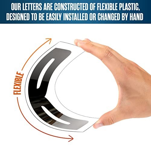Changeable Marquee Letters – 8&Prime; Plastic Sign Letters for Outdoor Use, 301 PC Set