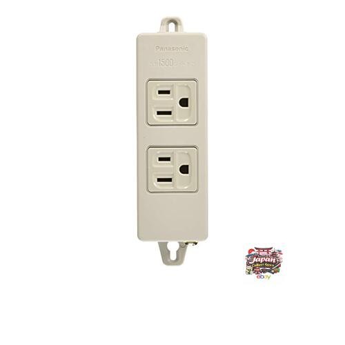 NEW Panasonic OA Tap Grounded 15A 2 Outlets Gray with Magnet Applicable Cord: