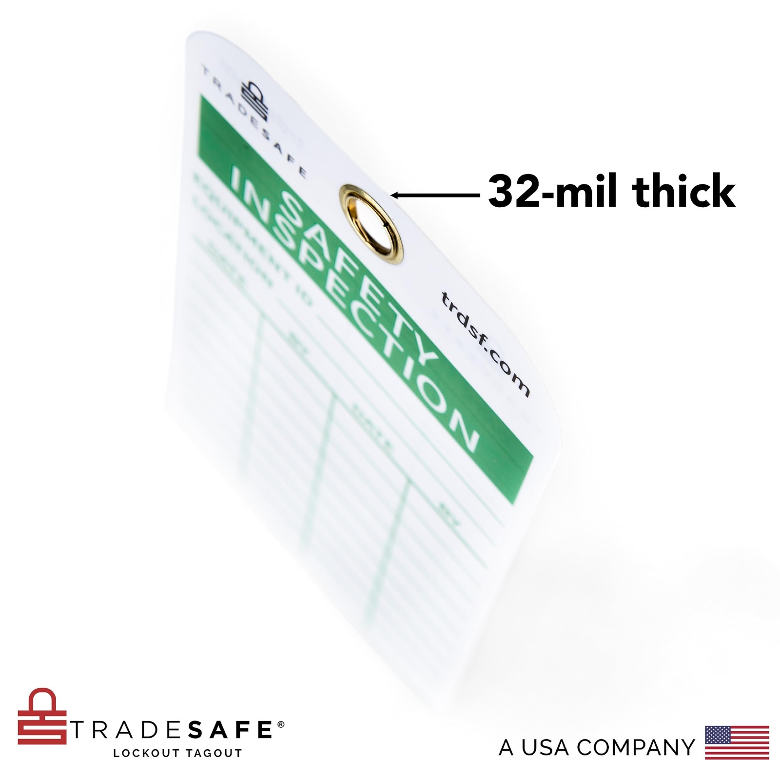 Safety Inspection Tags for Accident Prevention 30 Safety Tags with 30 Zip Ti…