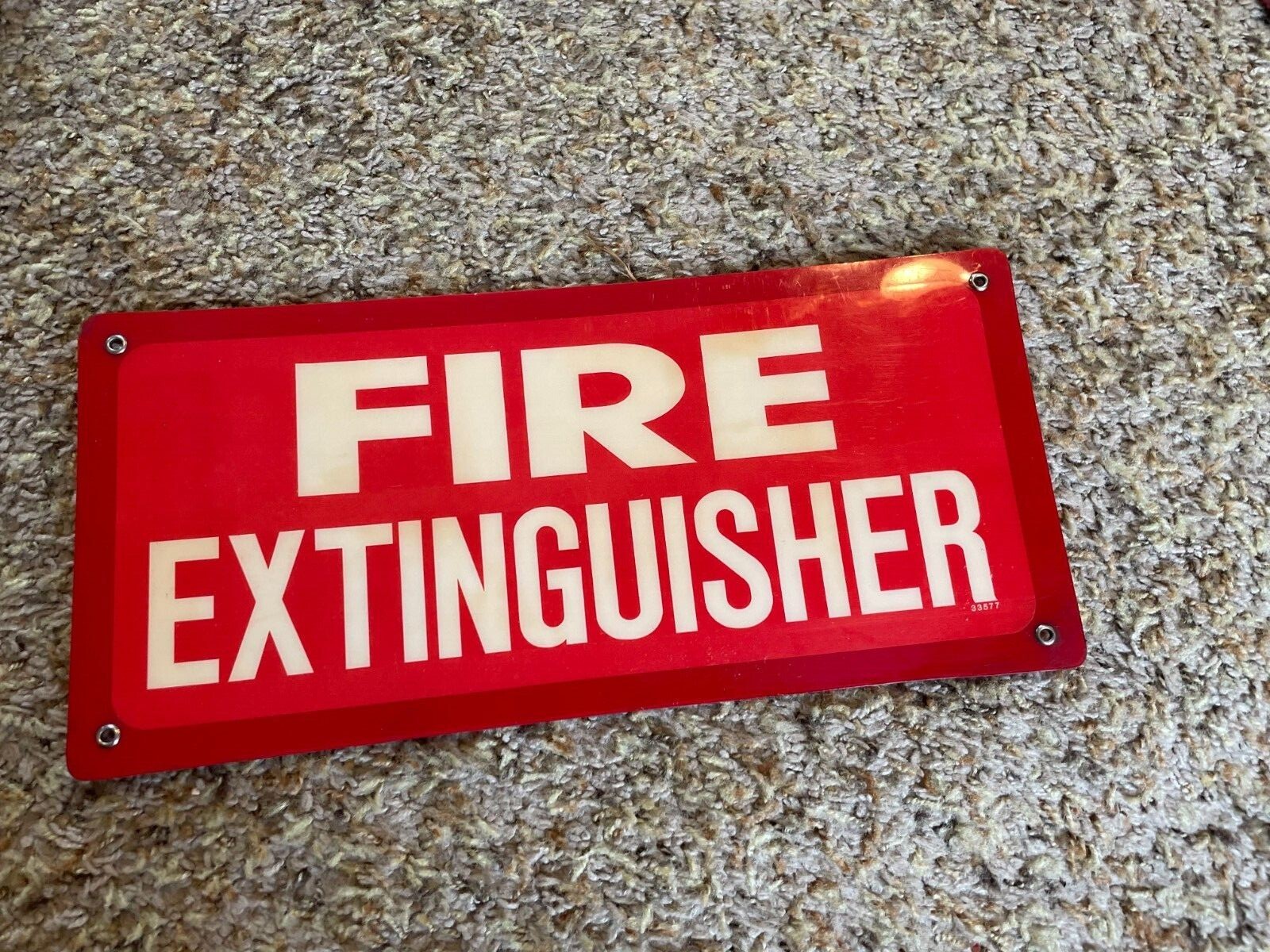 Fire Extinguisher Rigid Plastic Sign 6&Prime; x 14&Prime;
