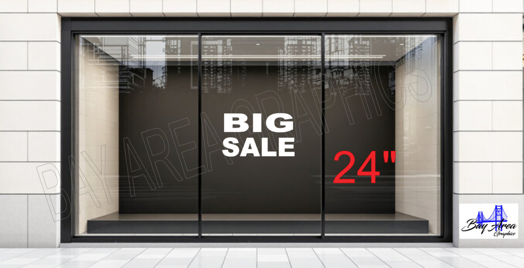 STORE BIG SALE SIGN VINYL DECAL WINDOW EXTERIOR WATERPROOF MADE WITH ORACAL 651