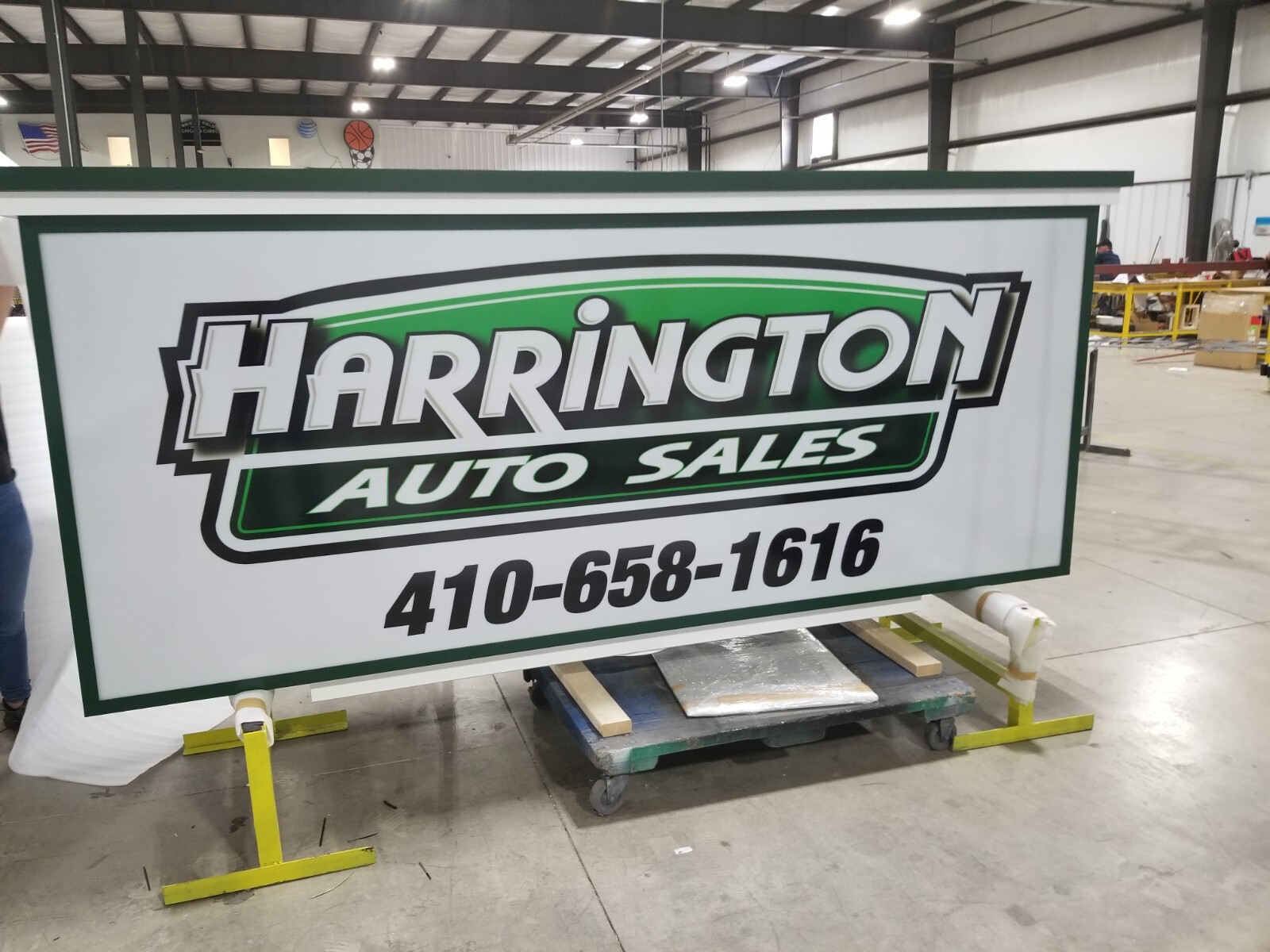 2x LED illuminated Commercial Business Sign | Outdoor Lighted Store | Single