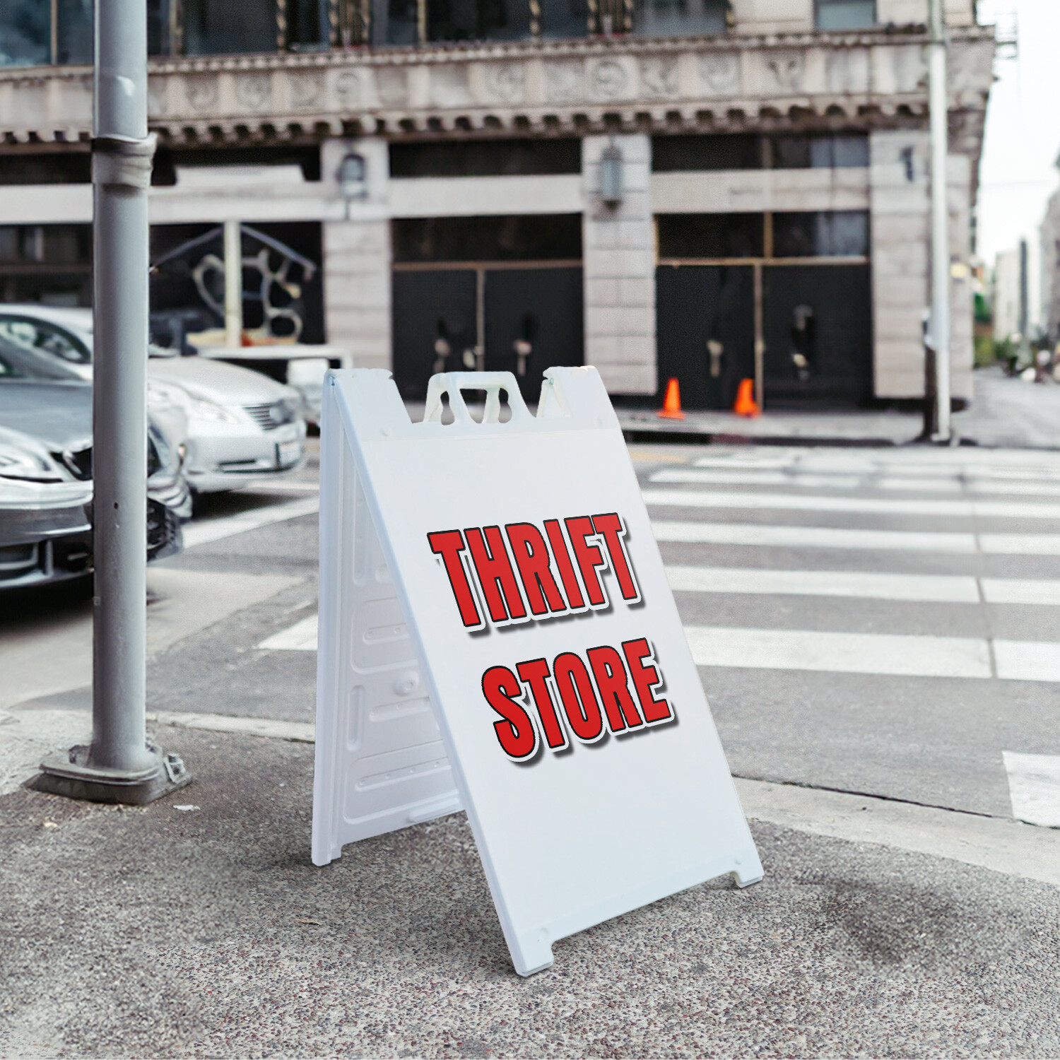 A-frame Sidewalk Thrift Store 24&Prime; x 36&Prime; Double Sided A-Frame Sidewalk Sign