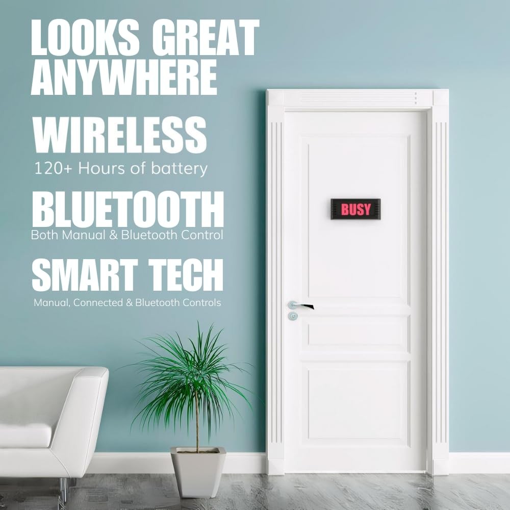 BusyBox S smart sign | Bluetooth | Battery Powered | Home Office | Wireless |