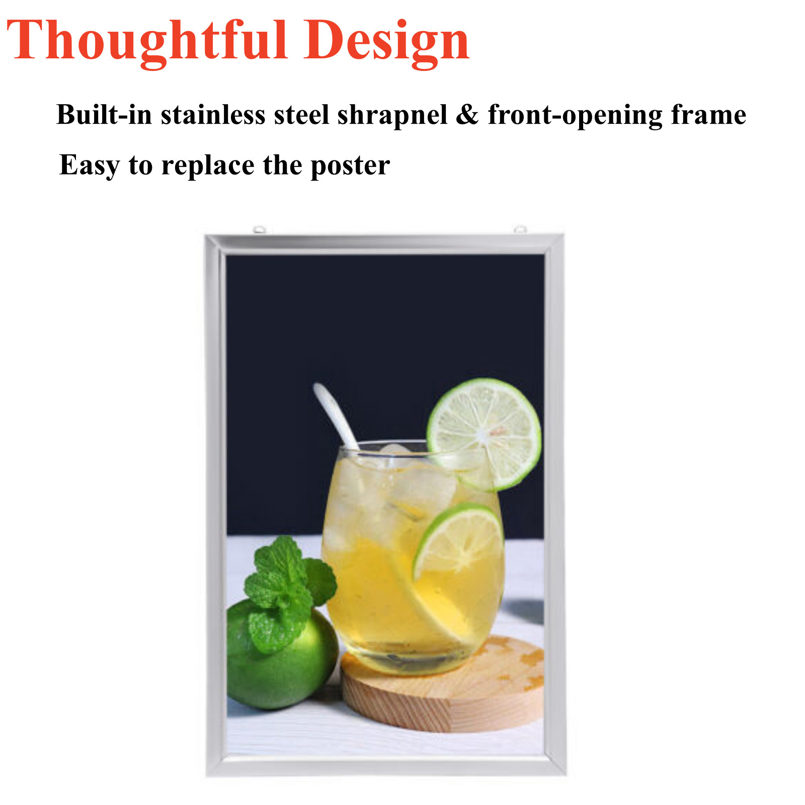 18&Prime;x24&Prime; LED Backlit Movie Poster Art Picture Frame Light Box Advertising Display