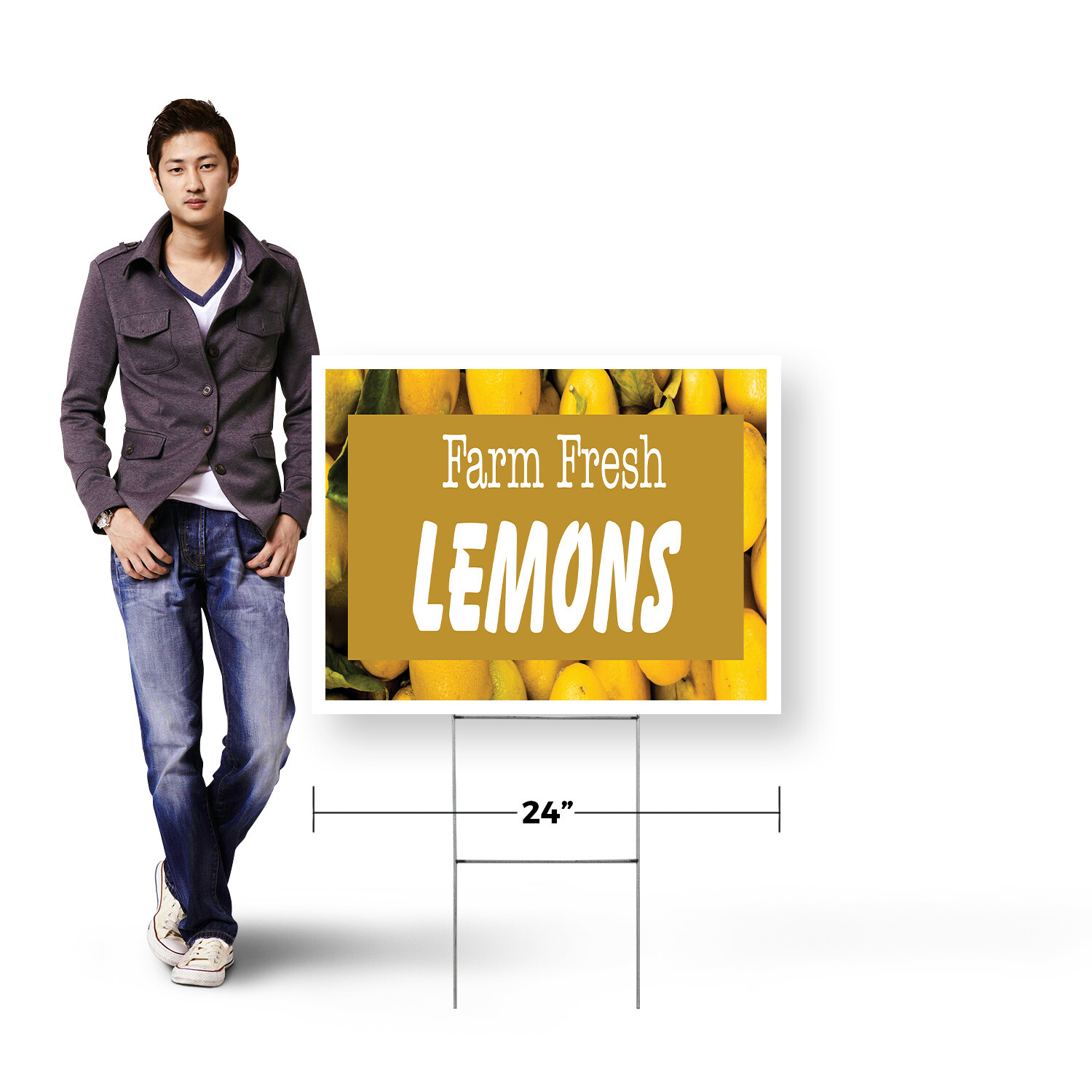 Farm Fresh Lemons Yard Sign Fresh Citrus, Local Grocers, Healthy Living