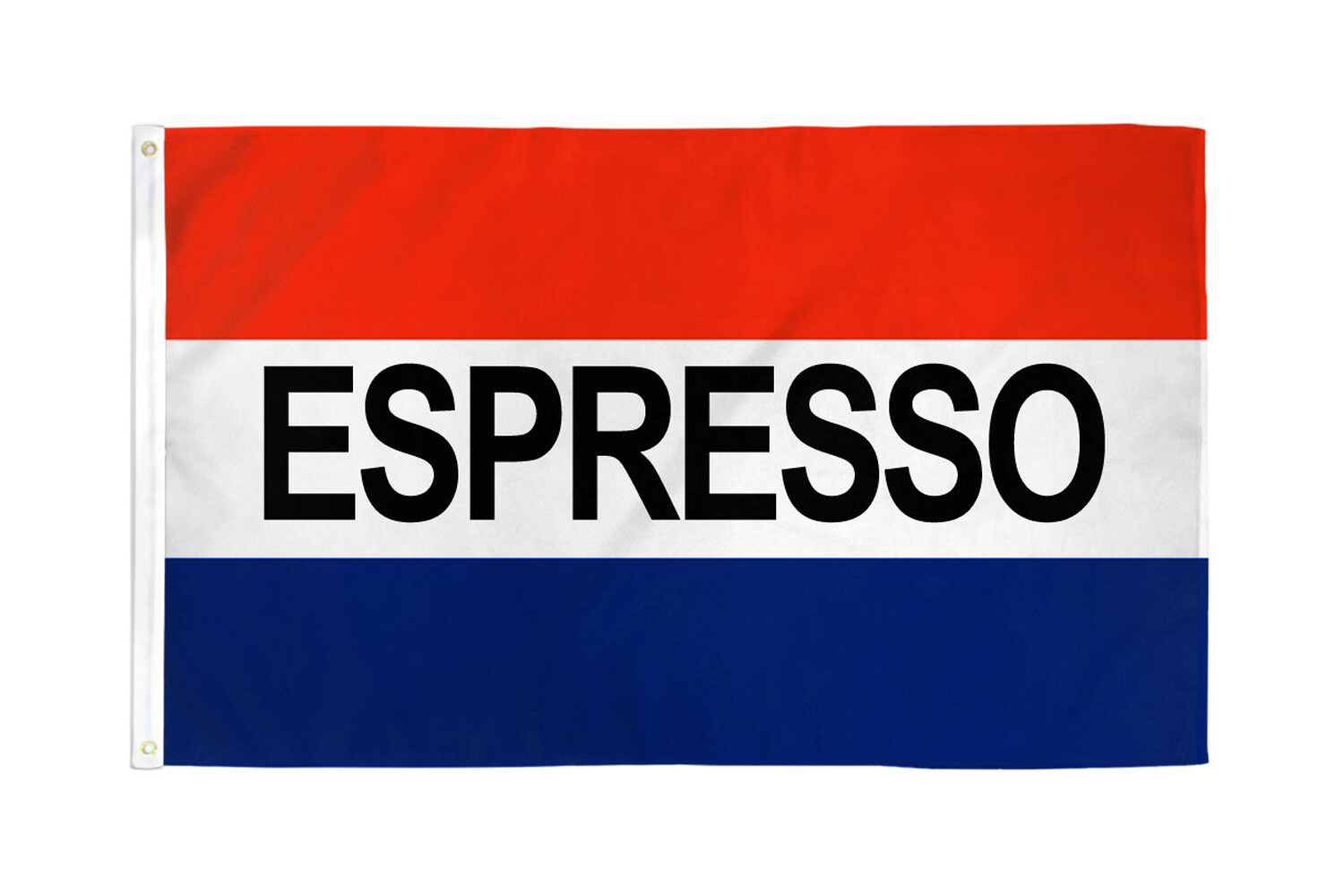 Espresso Flag 3x5ft Coffee Banner Sign Bandera de Cafe Drinks Concessions Flag