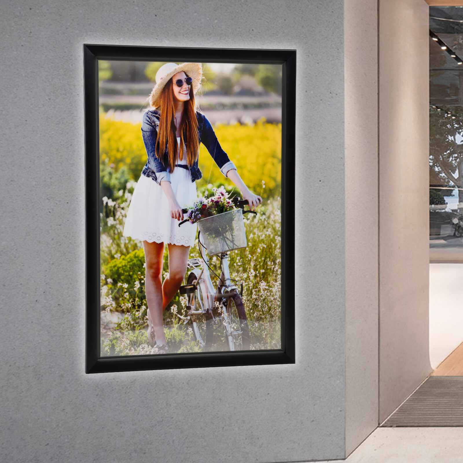 27×40 » LED Poster Movie Frame Backlit Light Box Advertising Sign Display 40*27&Prime;